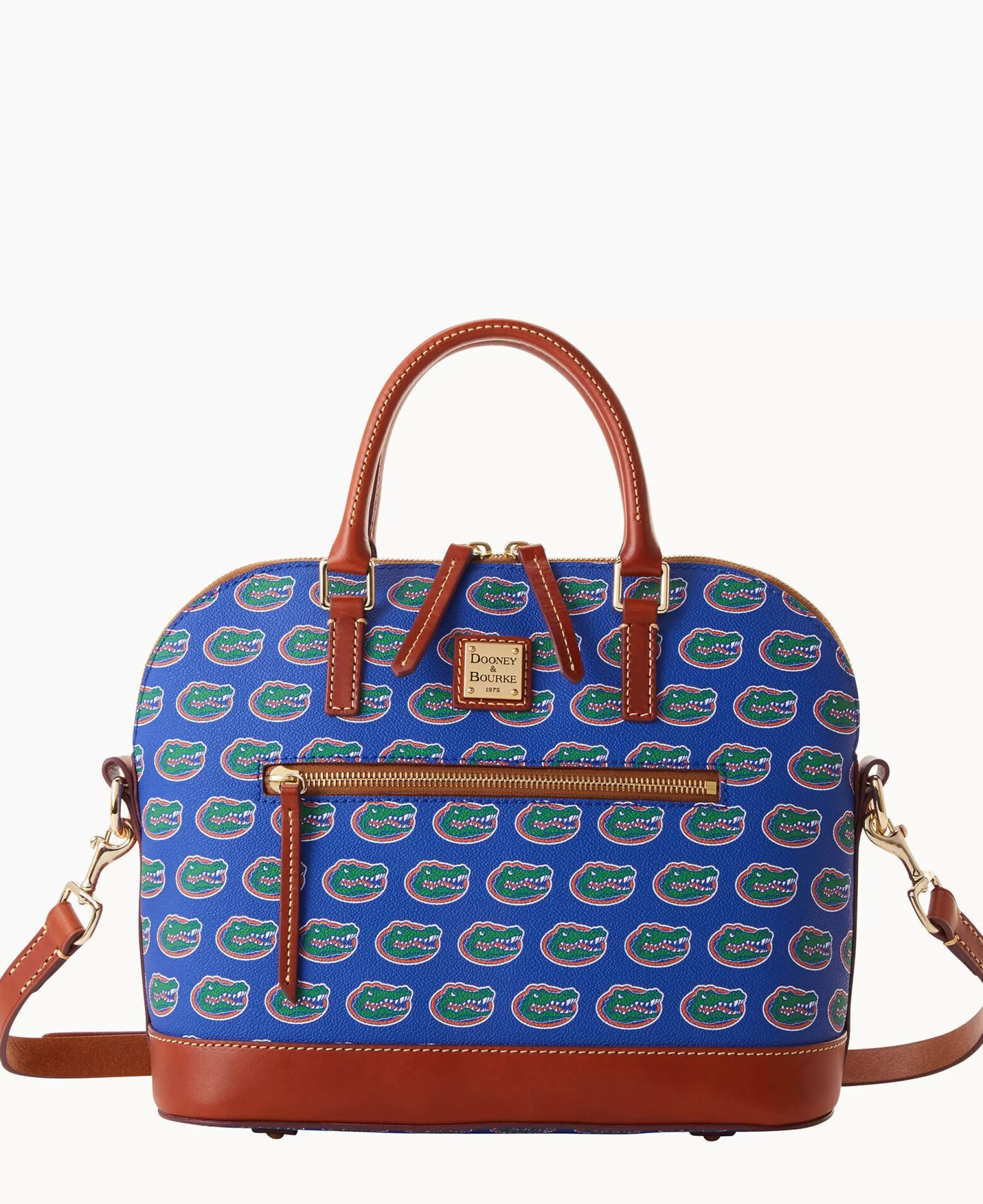 Dooney & Bourke Game Day Ready | Printed Fabric^Collegiate University of Florida Domed Zip Satchel