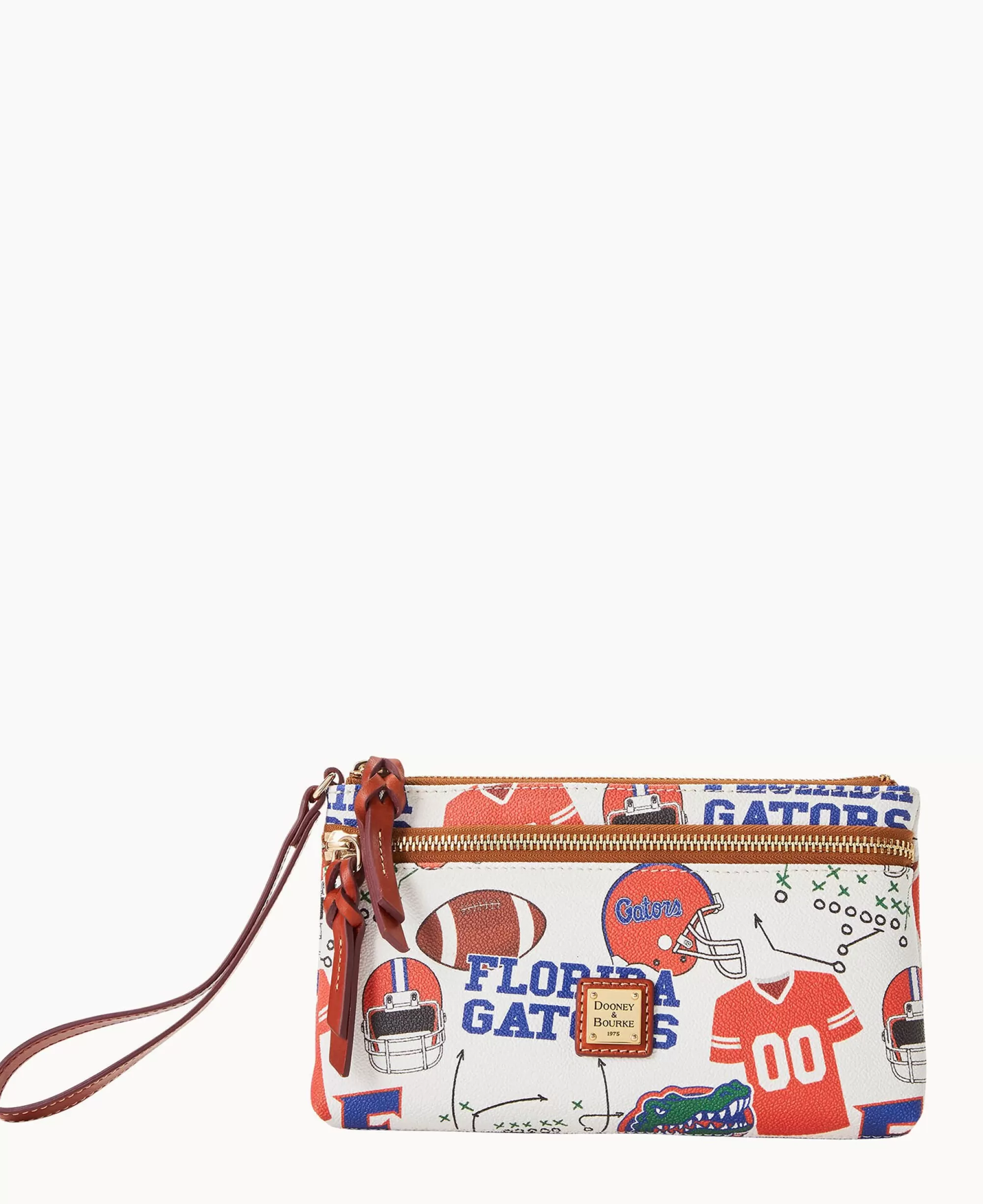 Dooney & Bourke Grab and Go | Wristlets^Collegiate a Double Zip Wristlet