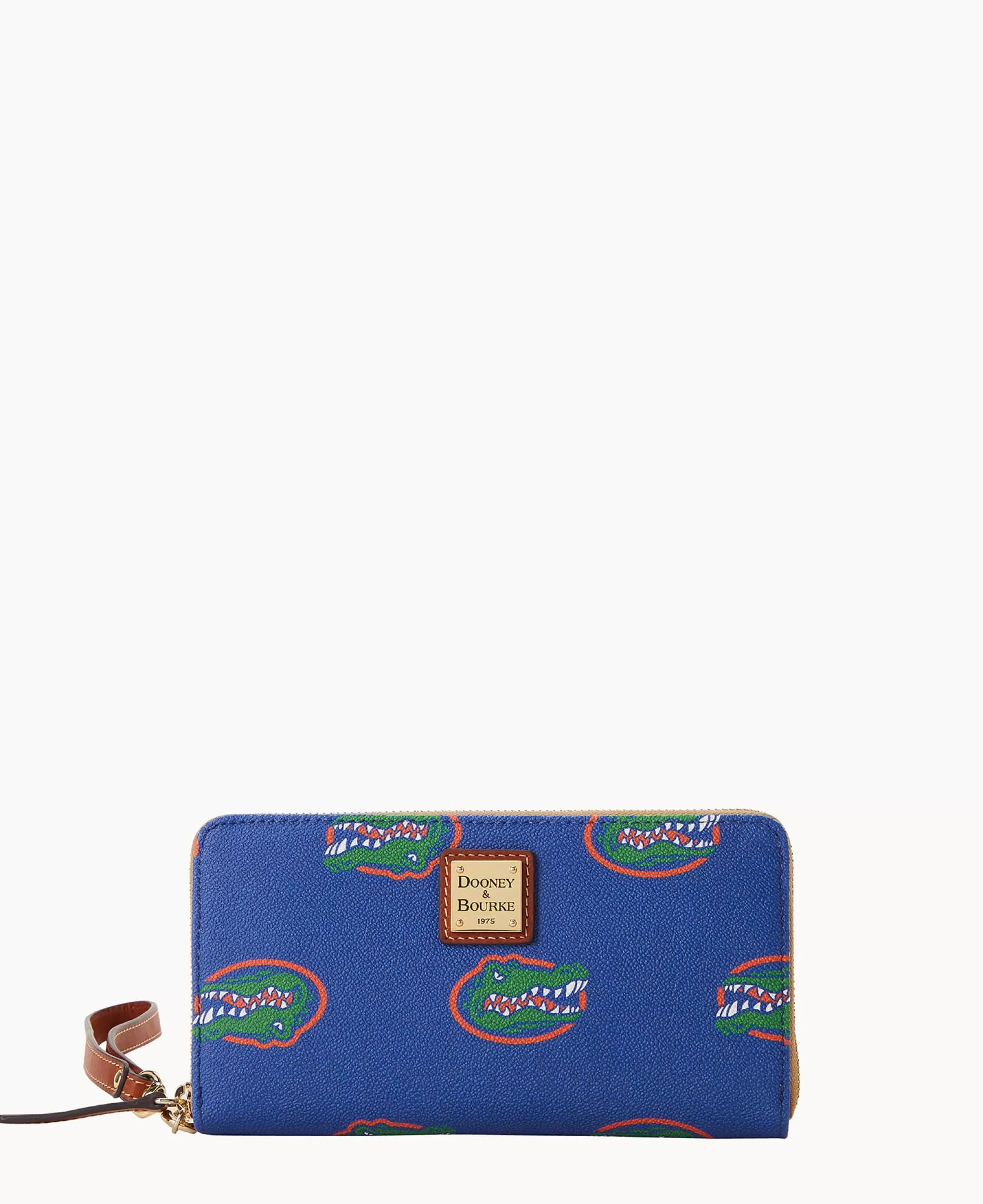 Dooney & Bourke Grab and Go | Wristlets^Collegiate University of Large Zip Around Wristlet