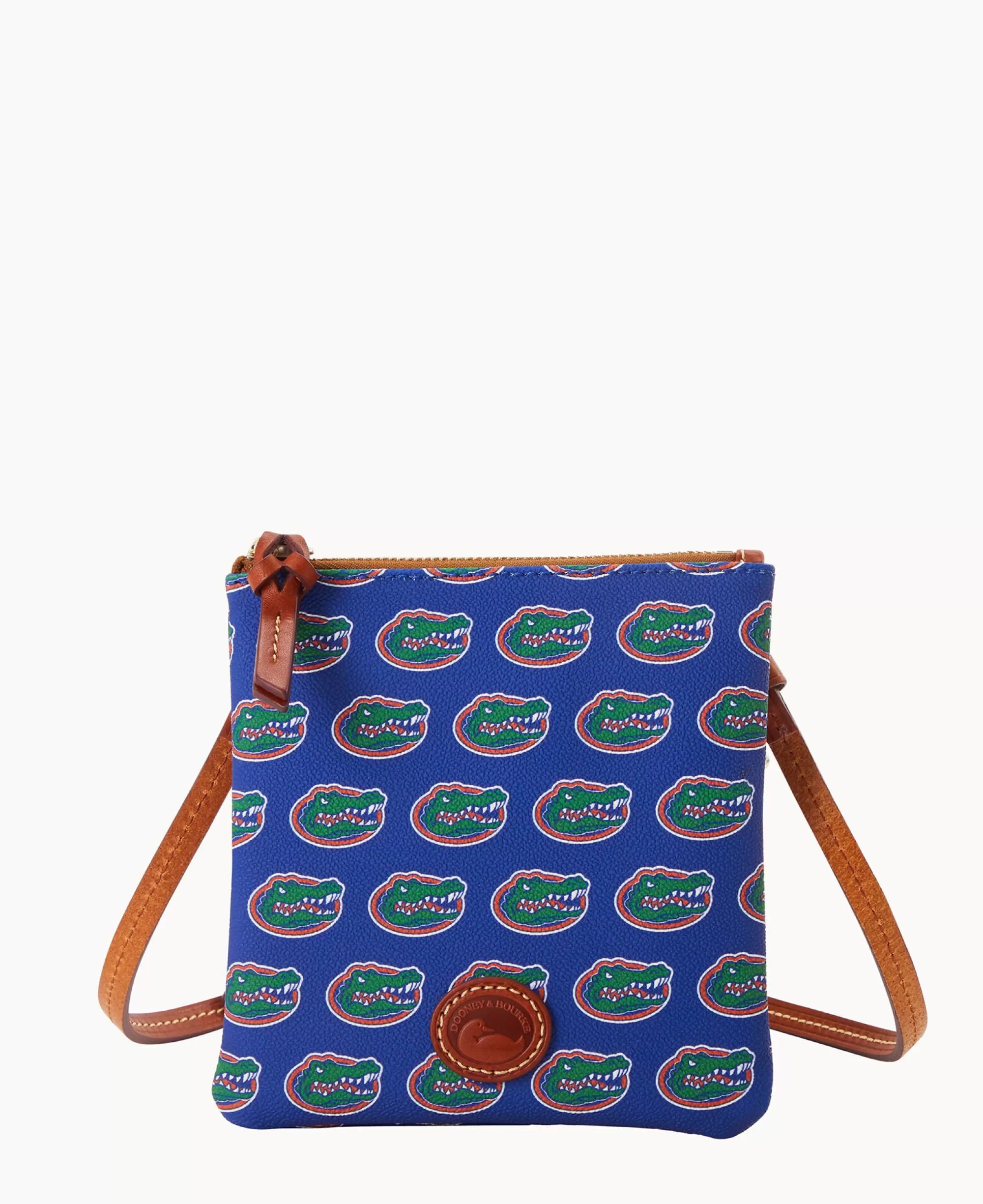 Dooney & Bourke Game Day Ready | Printed Fabric^Collegiate a Small North South Top Zip Crossbody