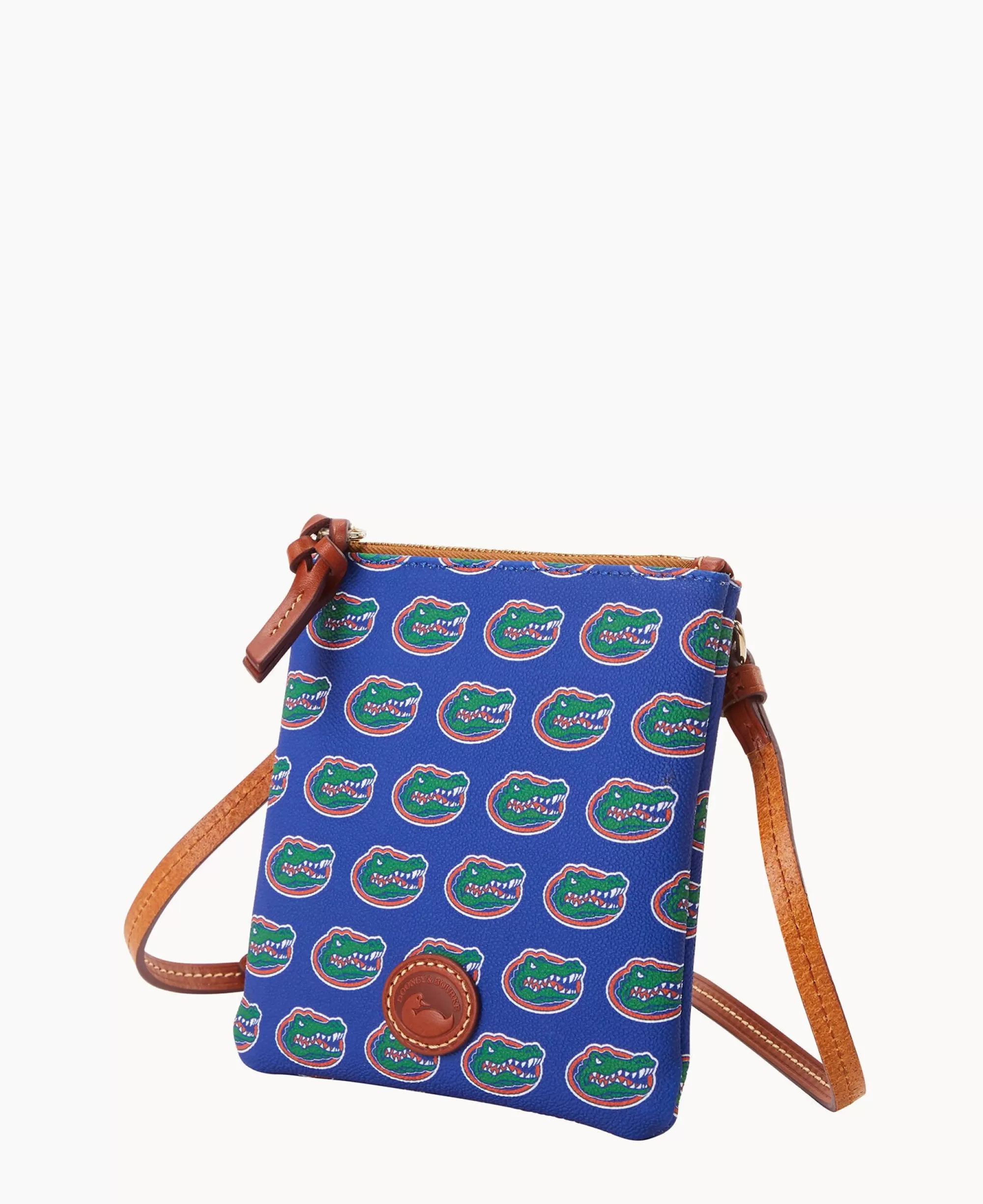 Dooney & Bourke Game Day Ready | Printed Fabric^Collegiate a Small North South Top Zip Crossbody