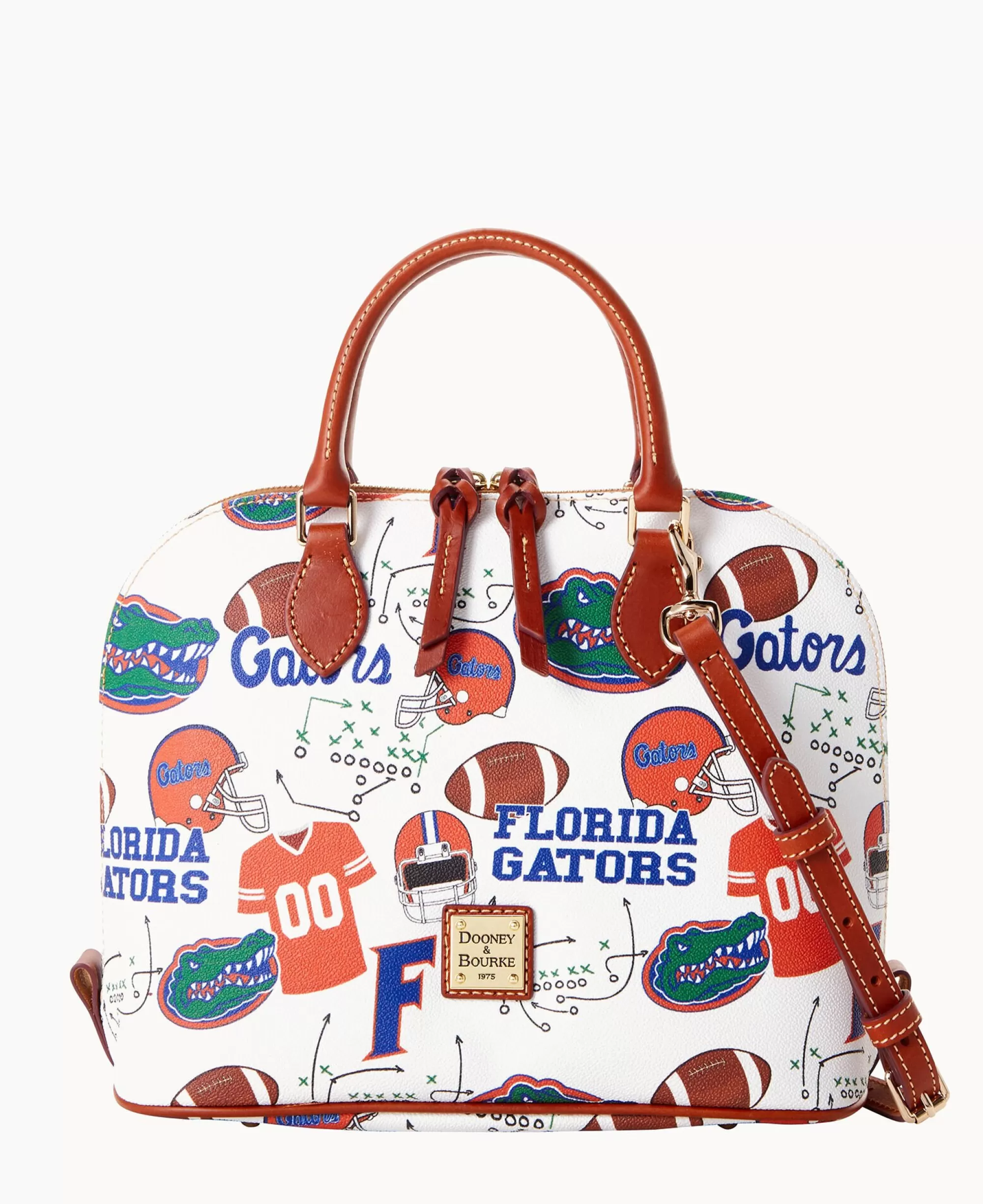 Dooney & Bourke Game Day Ready | Printed Fabric^Collegiate University of Florida Zip Zip Satchel