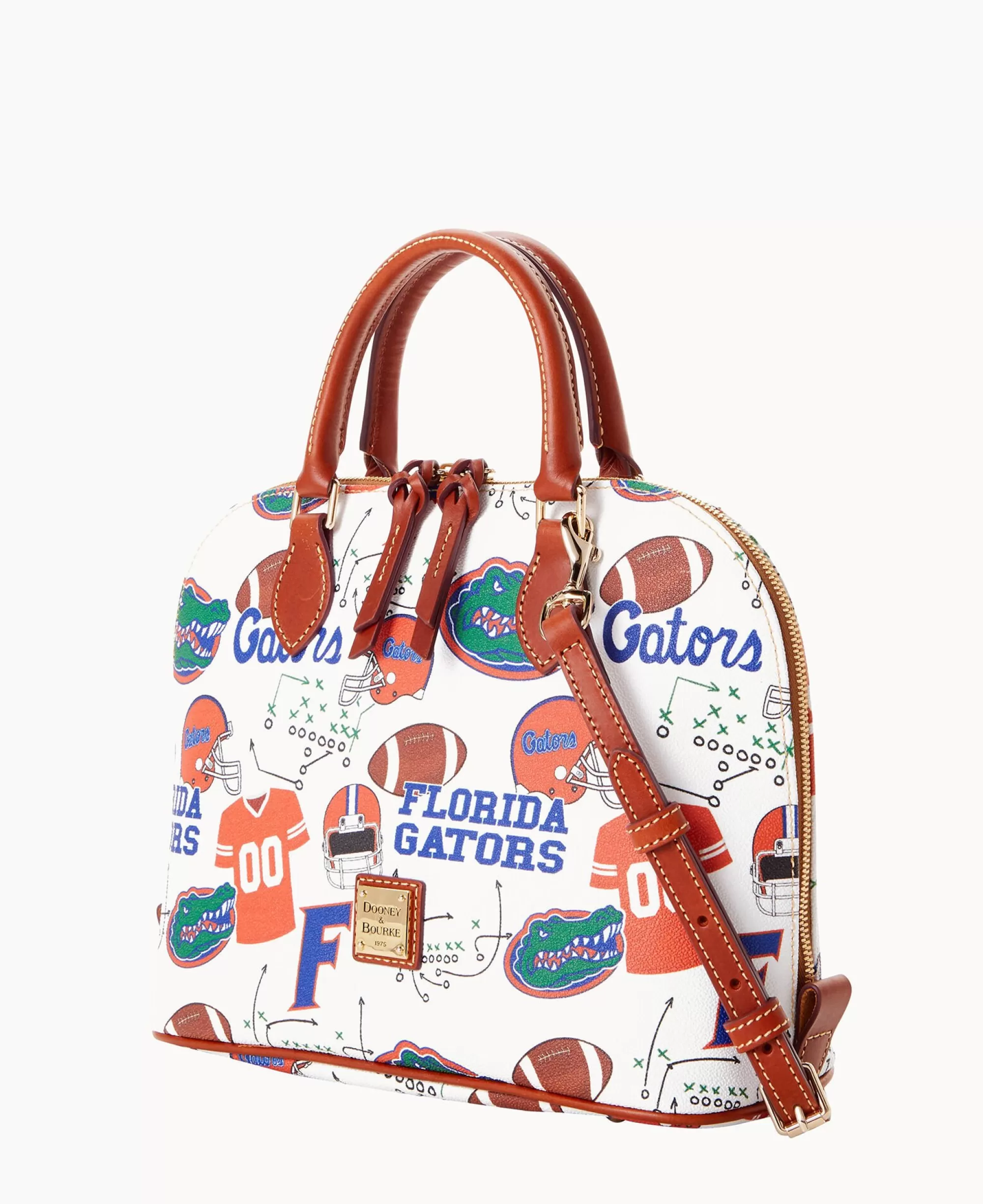 Dooney & Bourke Game Day Ready | Printed Fabric^Collegiate University of Florida Zip Zip Satchel