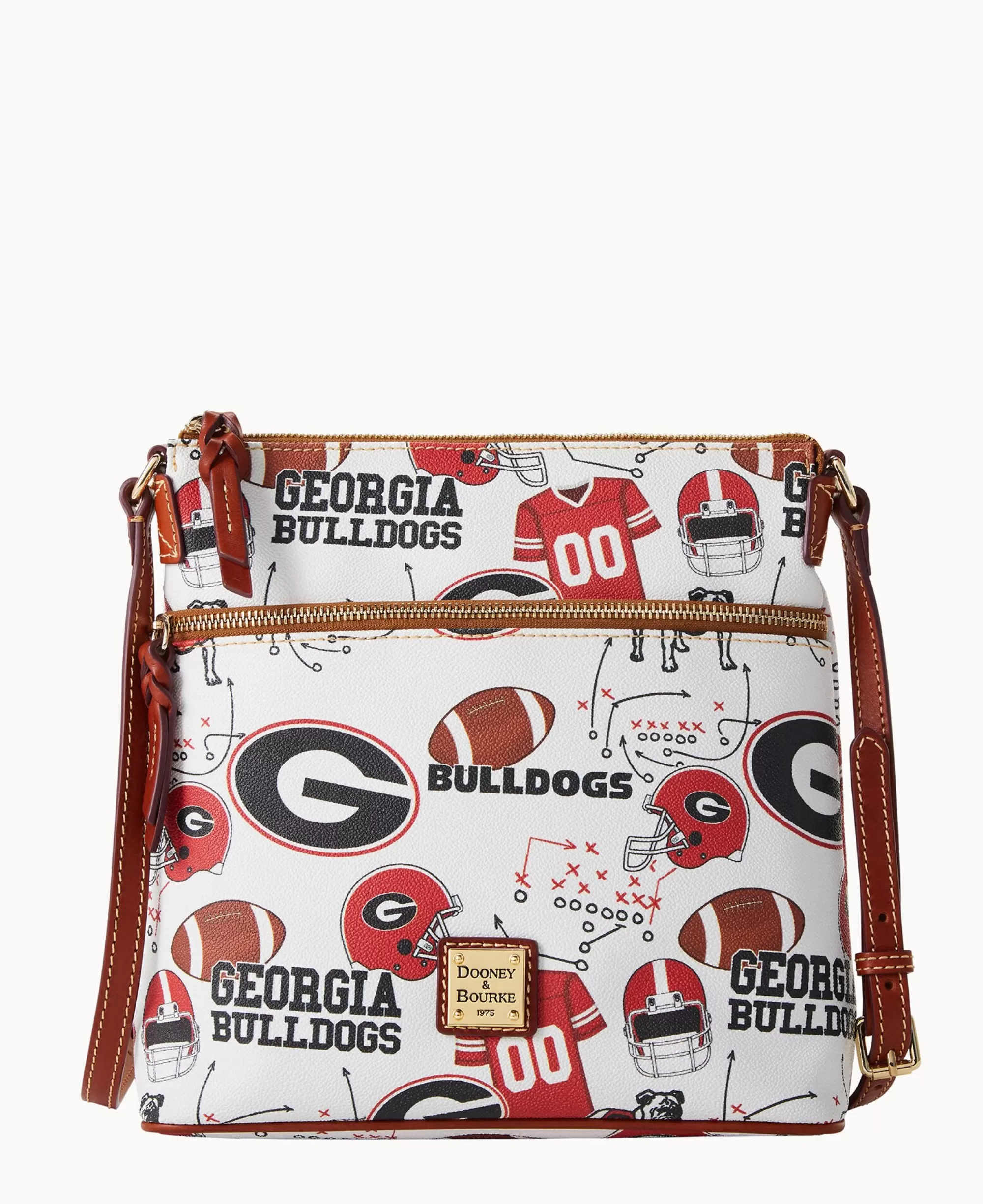 Dooney & Bourke Game Day Ready | Printed Fabric^Collegiate University of Georgia Crossbody