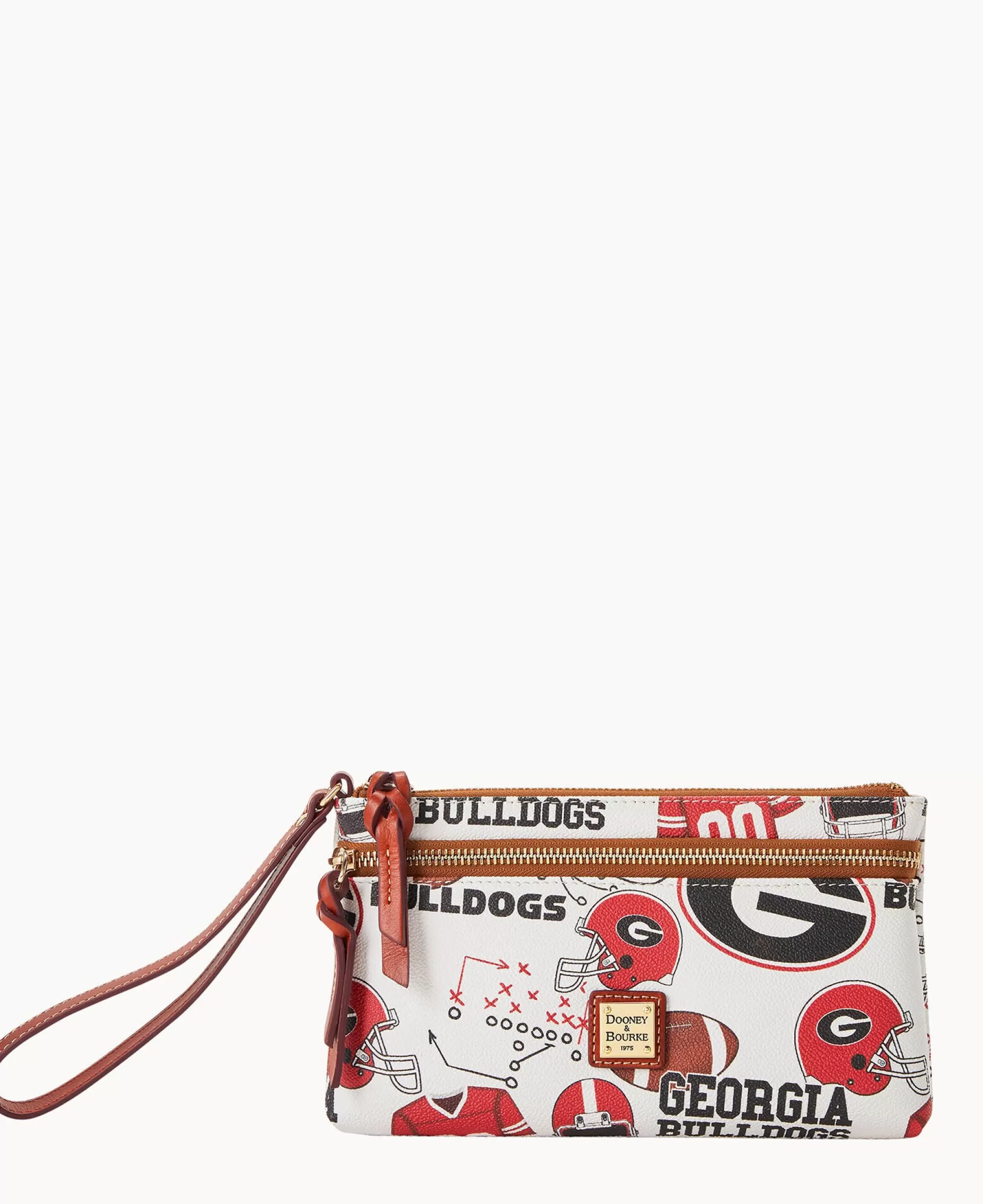 Dooney & Bourke Grab and Go | Wristlets^Collegiate a Double Zip Wristlet