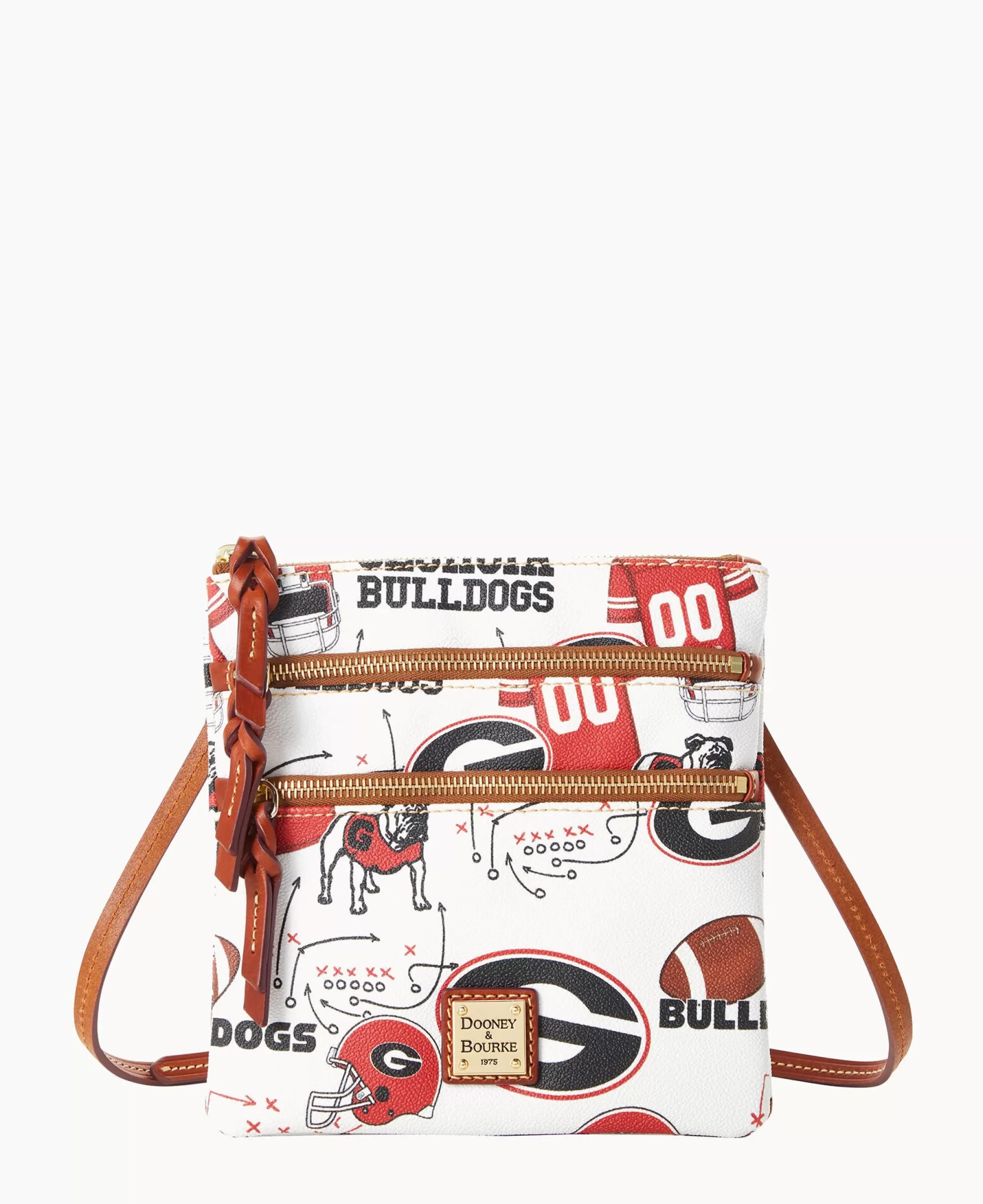 Dooney & Bourke Game Day Ready | Printed Fabric^Collegiate University of N S Triple Zip Crossbody