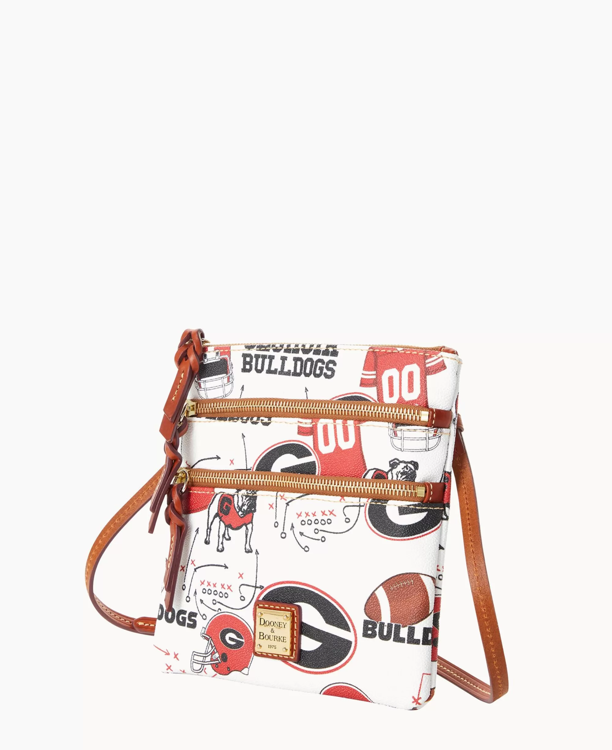 Dooney & Bourke Game Day Ready | Printed Fabric^Collegiate University of N S Triple Zip Crossbody