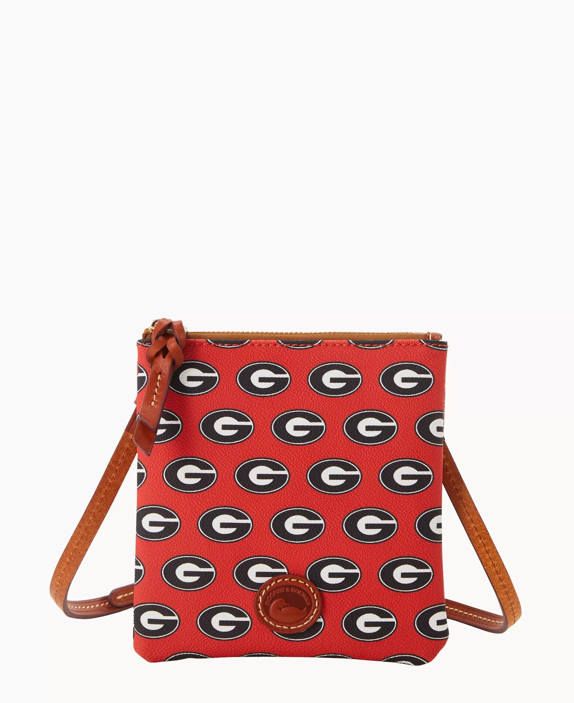 Dooney & Bourke Game Day Ready | Printed Fabric^Collegiate a Small North South Top Zip Crossbody