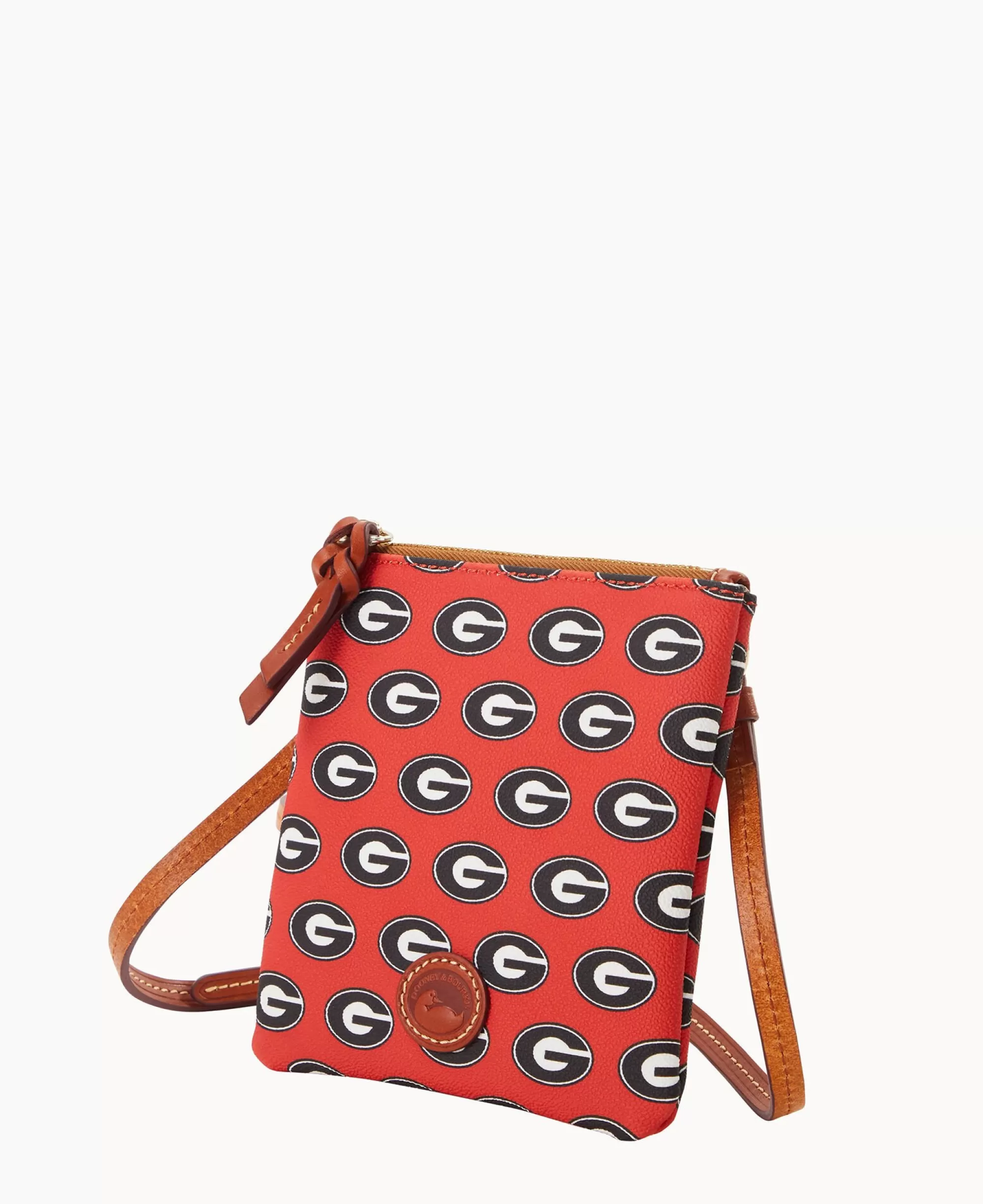 Dooney & Bourke Game Day Ready | Printed Fabric^Collegiate a Small North South Top Zip Crossbody