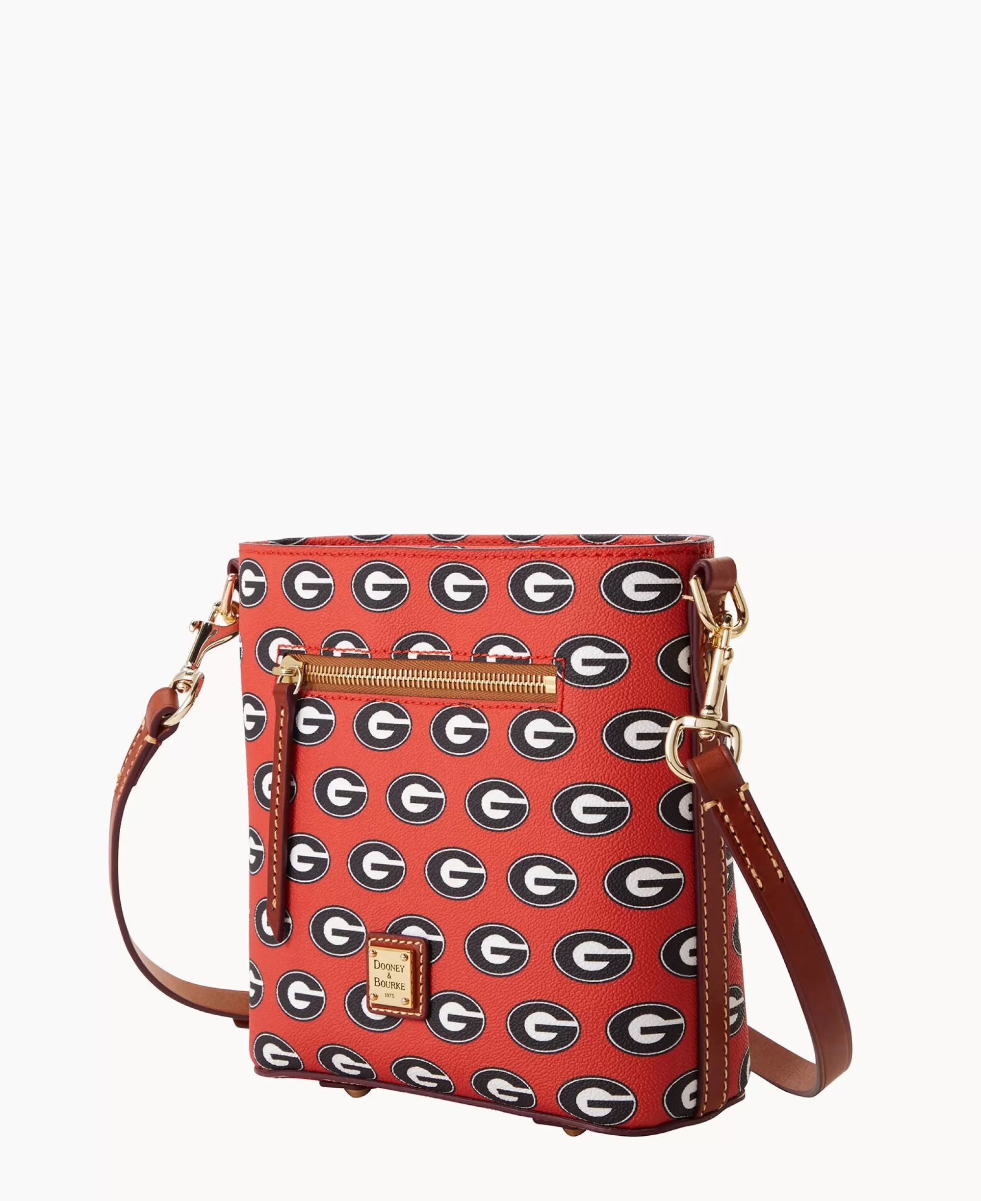 Dooney & Bourke Game Day Ready | Printed Fabric^Collegiate University of Georgia Small Zip Crossbody