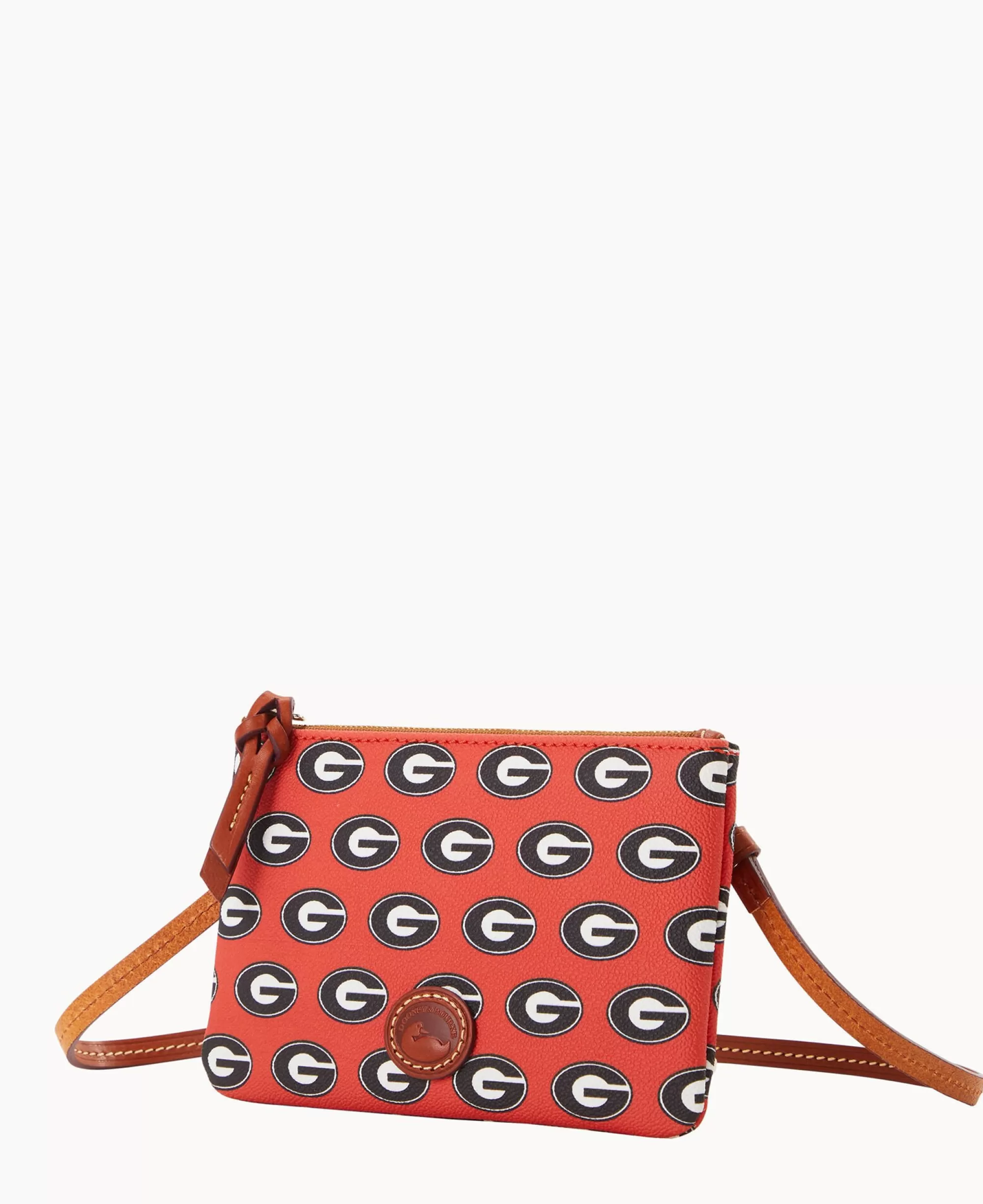 Dooney & Bourke Game Day Ready | Printed Fabric^Collegiate a Top Zip Crossbody