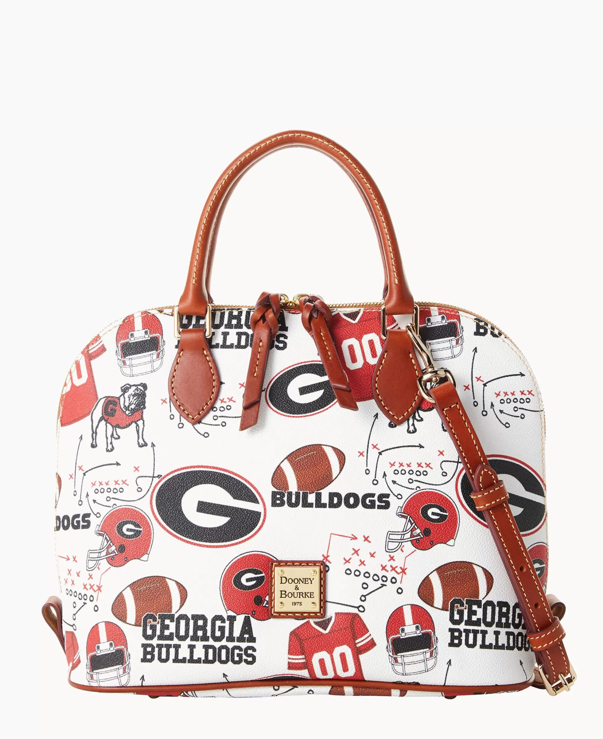 Dooney & Bourke Game Day Ready | Printed Fabric^Collegiate University of Georgia Zip Zip Satchel