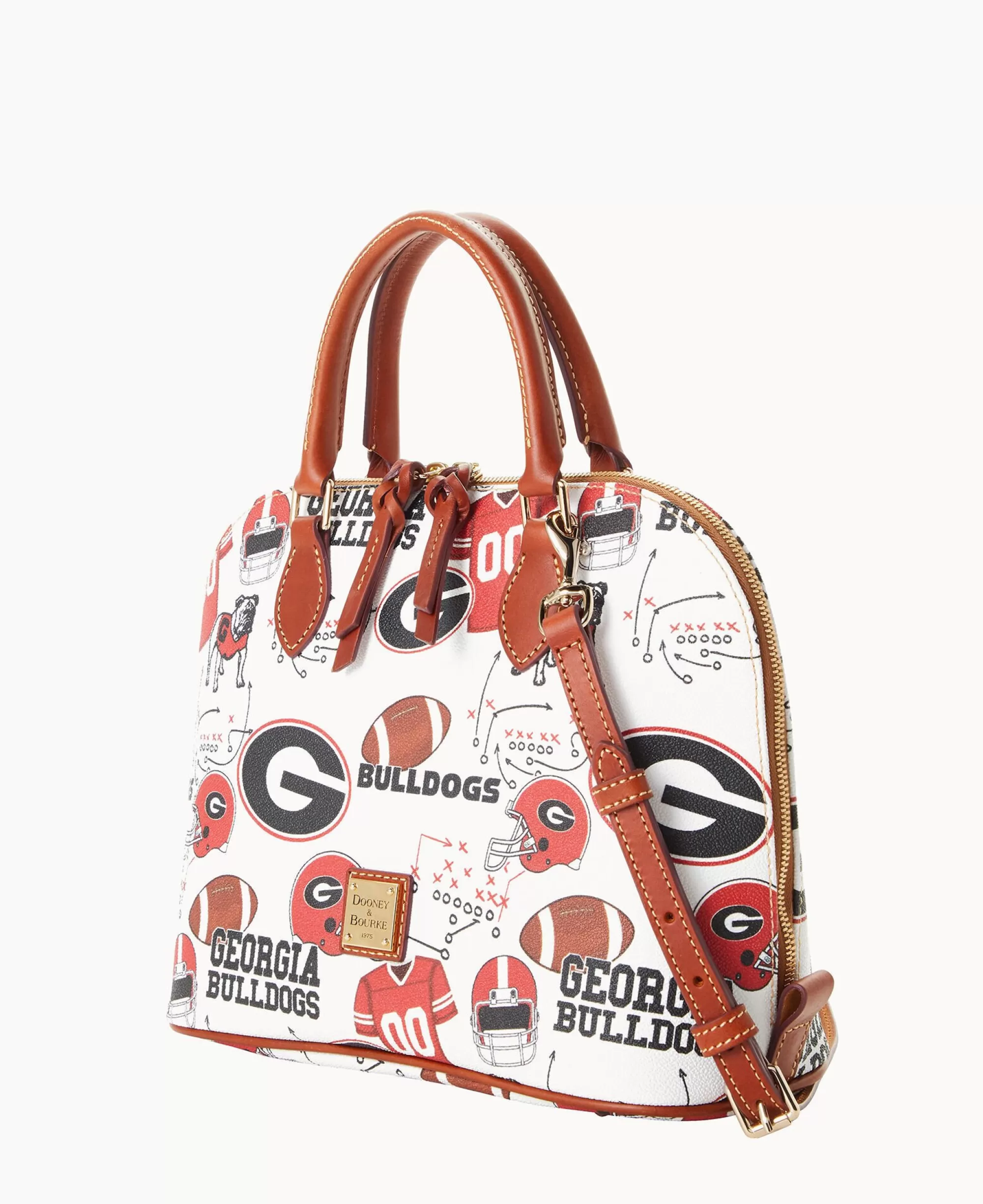 Dooney & Bourke Game Day Ready | Printed Fabric^Collegiate University of Georgia Zip Zip Satchel