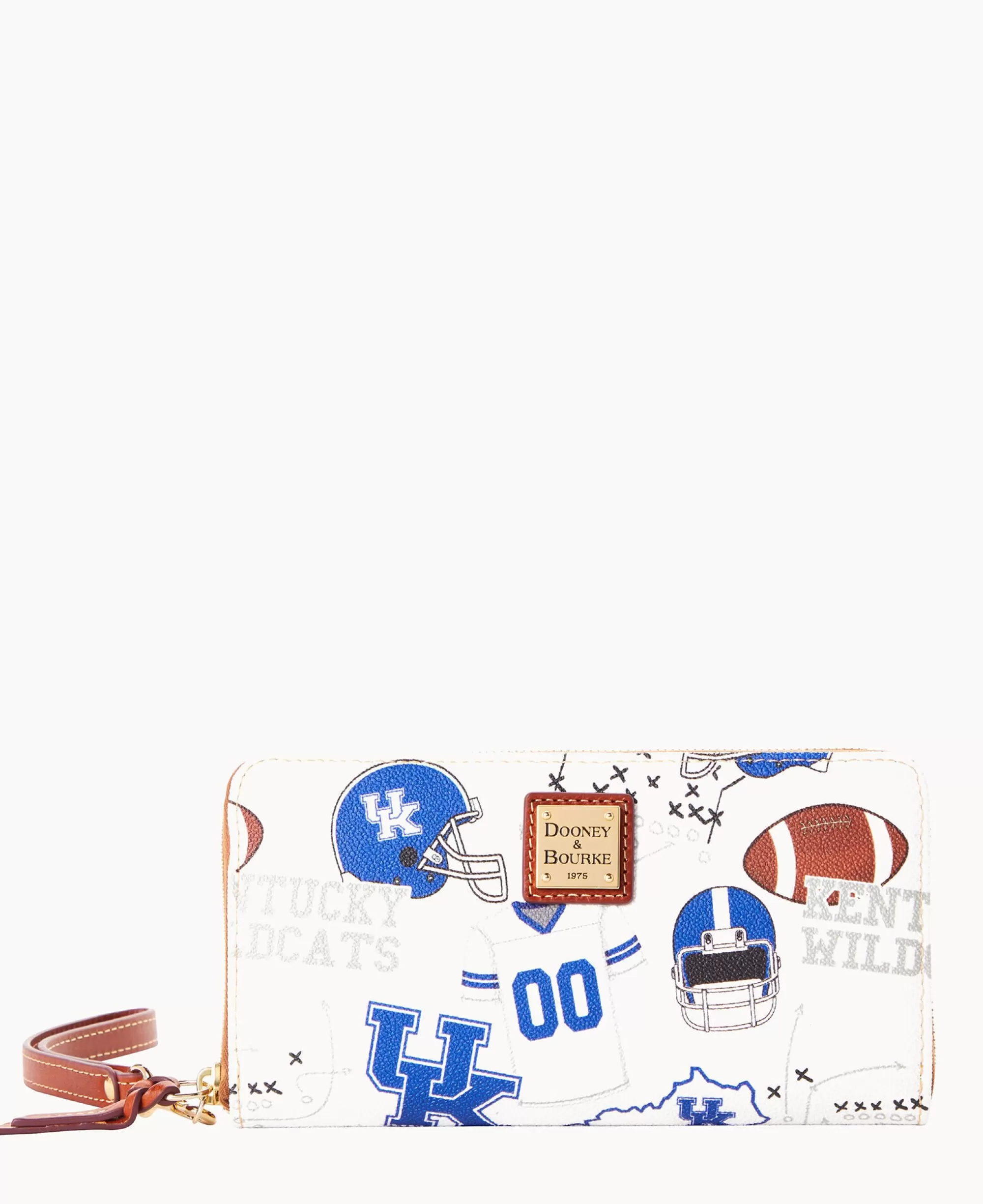 Dooney & Bourke Grab and Go | Wristlets^Collegiate University of Kentucky Large Zip Around Wristlet