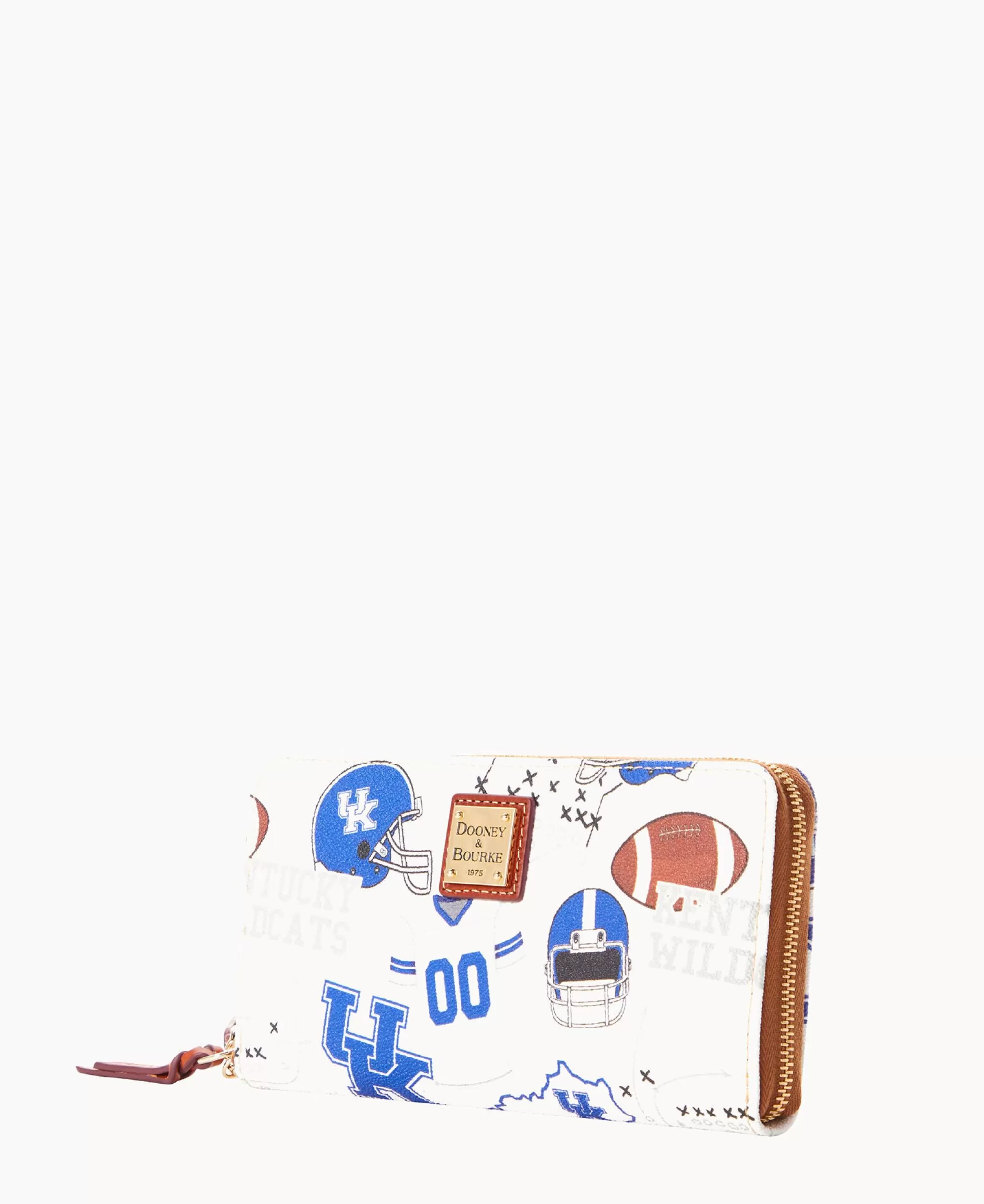 Dooney & Bourke Grab and Go | Wristlets^Collegiate University of Kentucky Large Zip Around Wristlet