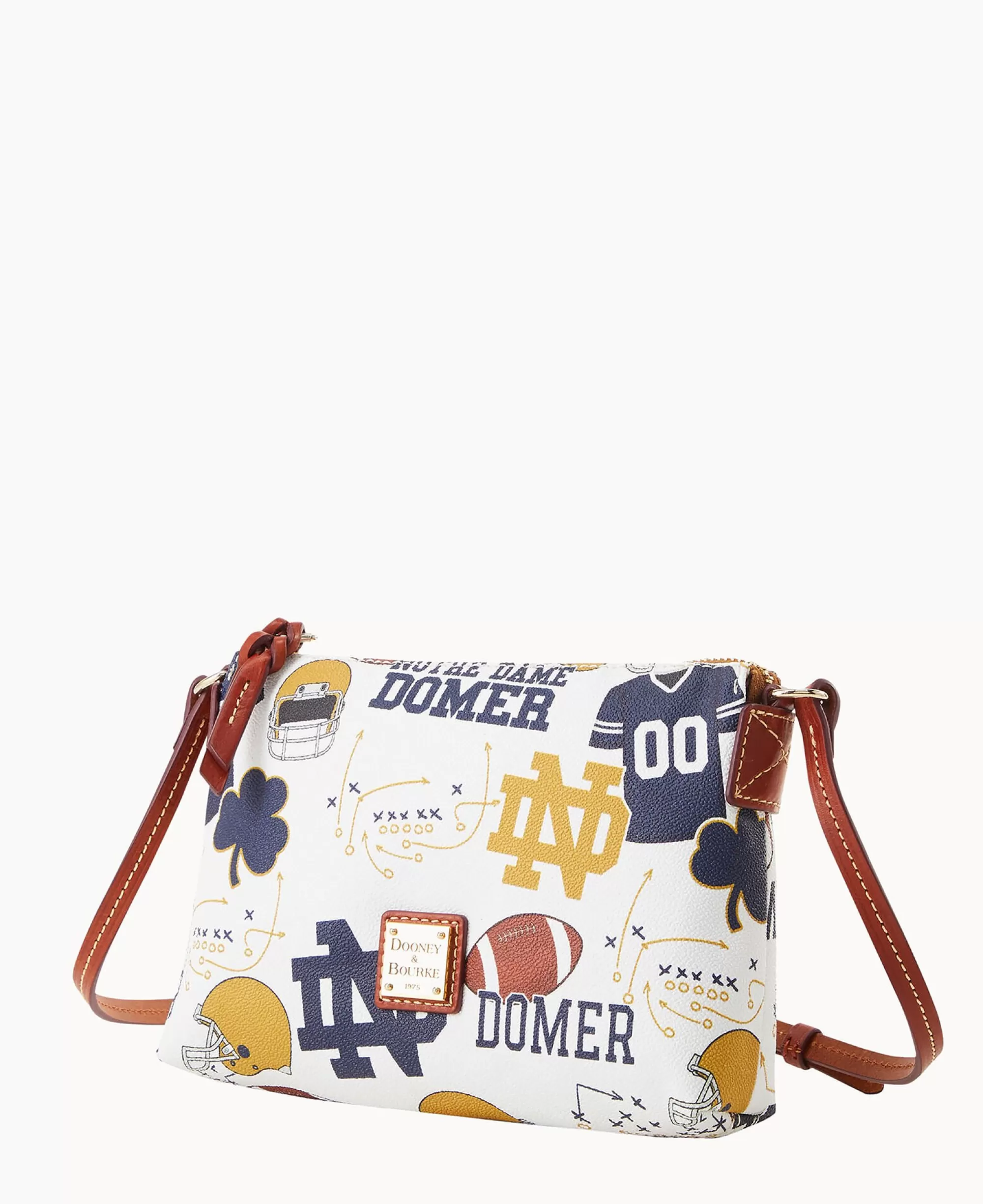 Dooney & Bourke Game Day Ready | Printed Fabric^Collegiate University of Crossbody Pouchette