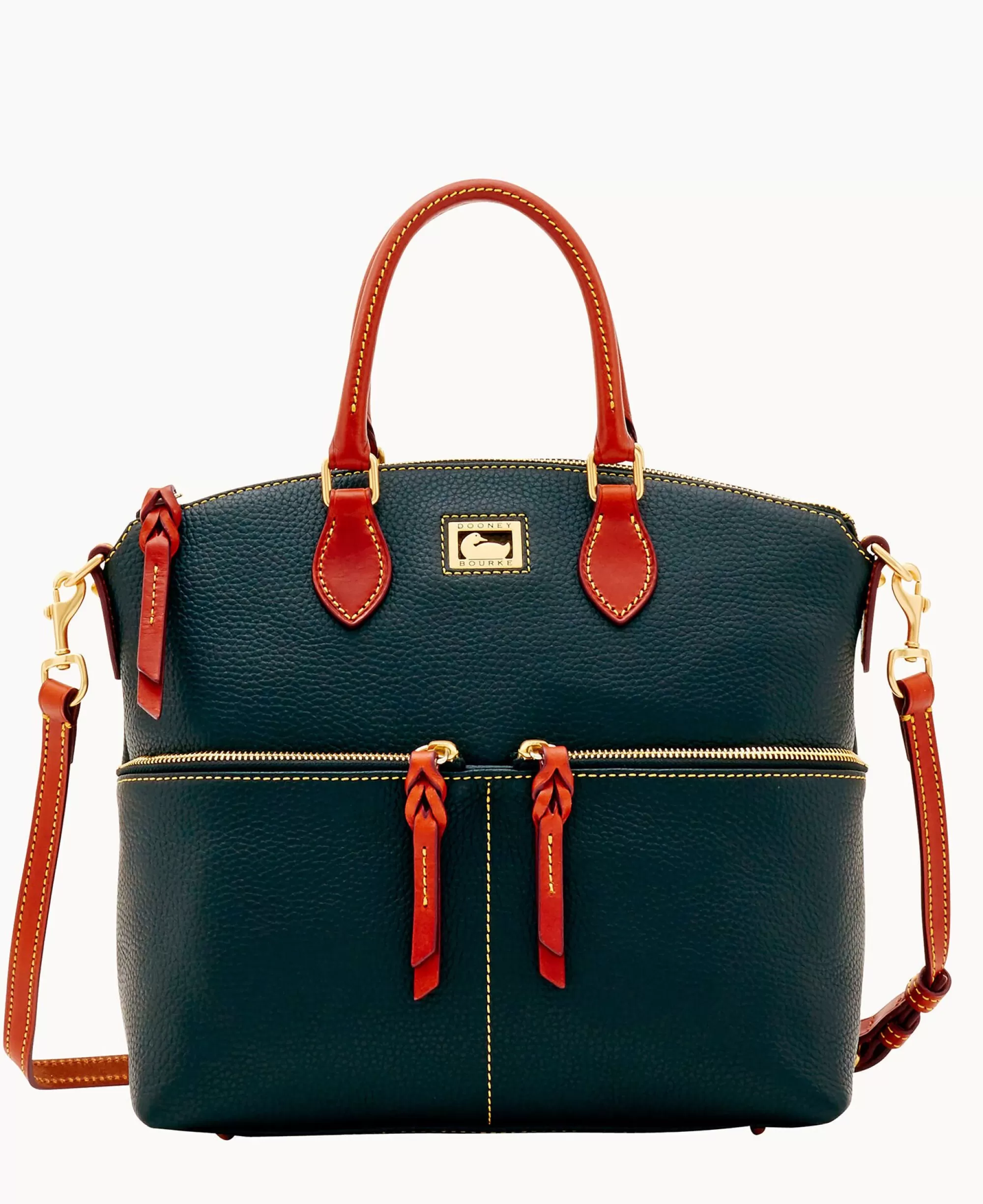 Dooney & Bourke Pebbled Leather | Shoulder Bags^Dillen Double Pocket Satchel