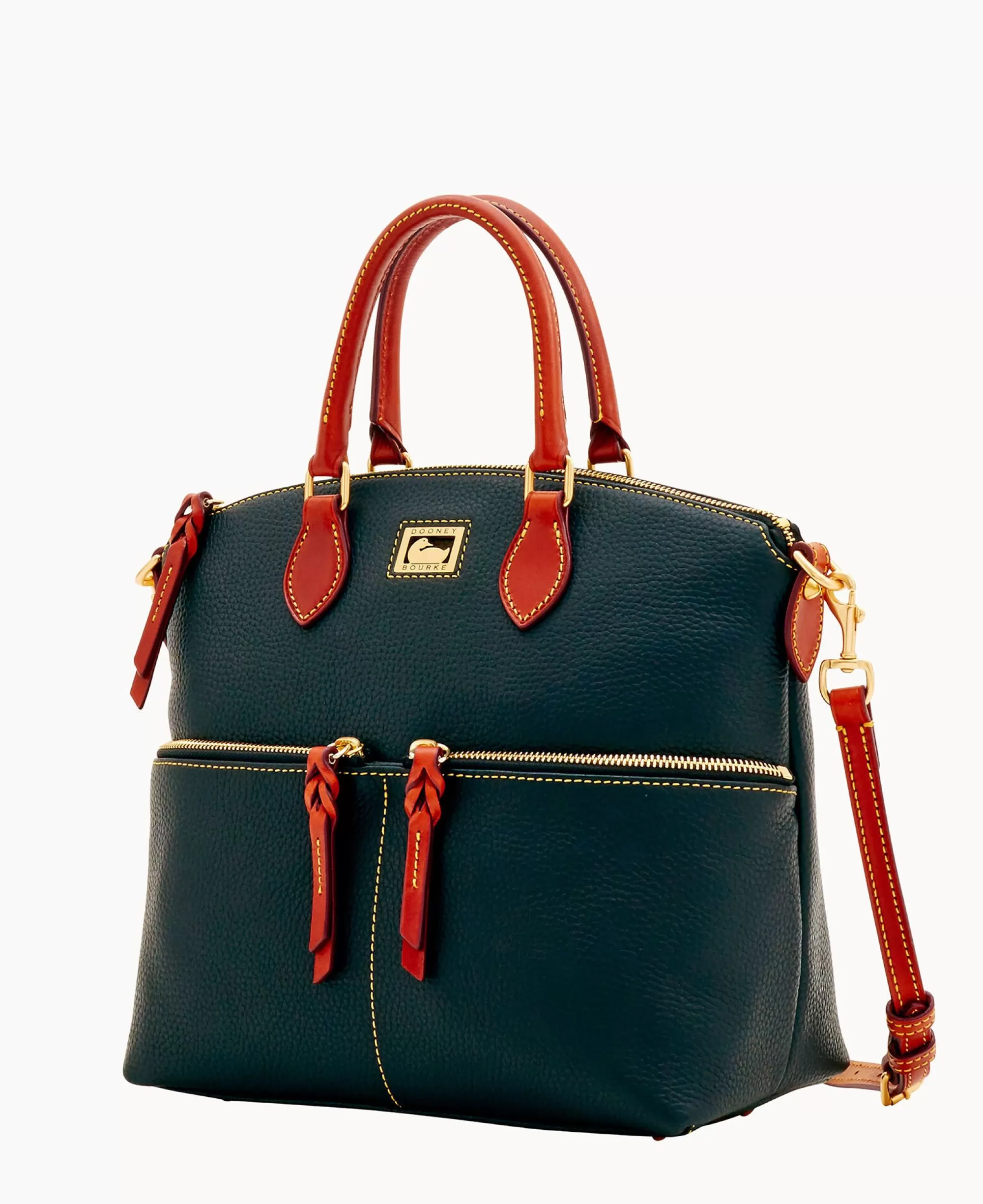 Dooney & Bourke Pebbled Leather | Shoulder Bags^Dillen Double Pocket Satchel