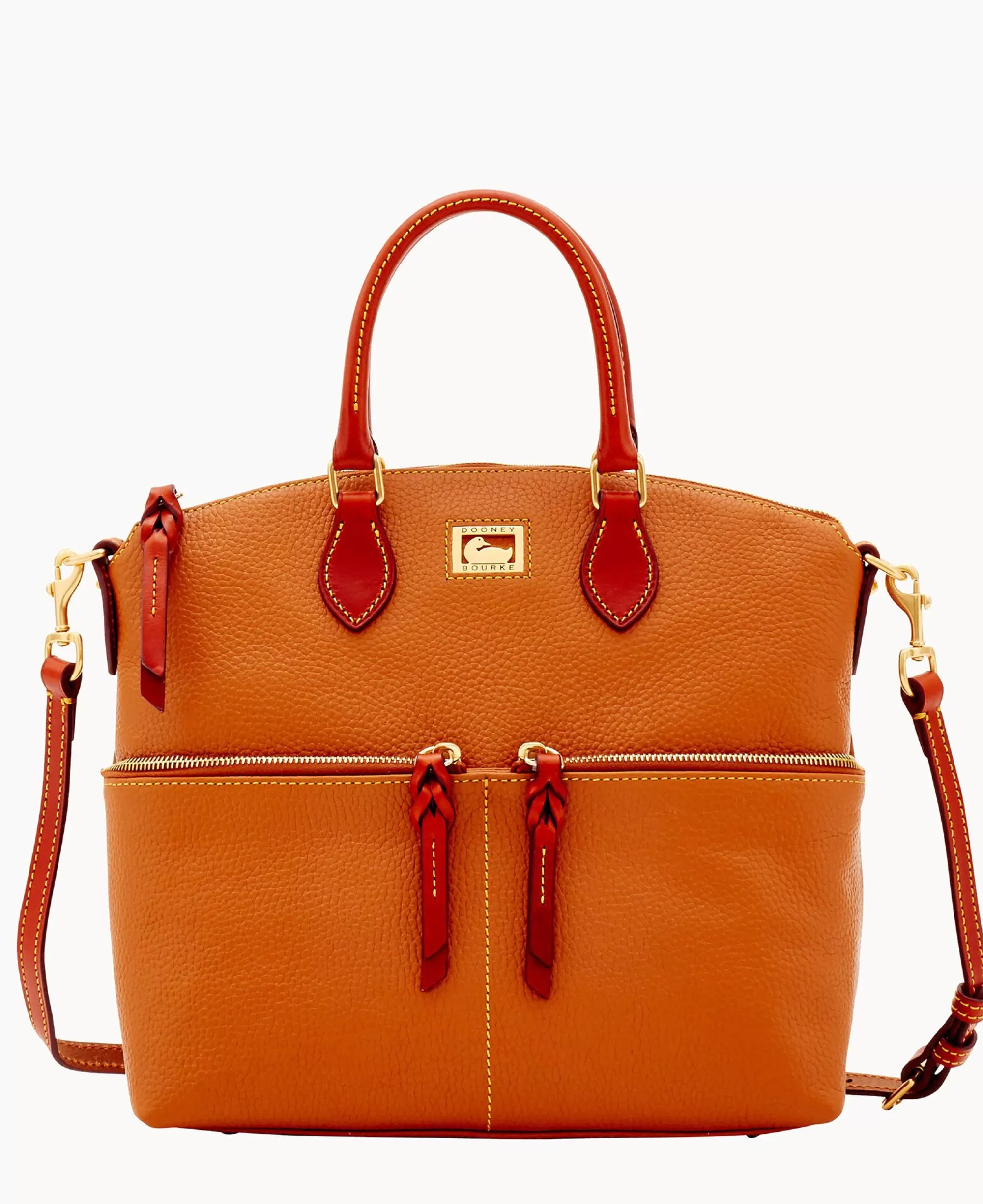 Dooney & Bourke Pebbled Leather | Shoulder Bags^Dillen Double Pocket Satchel