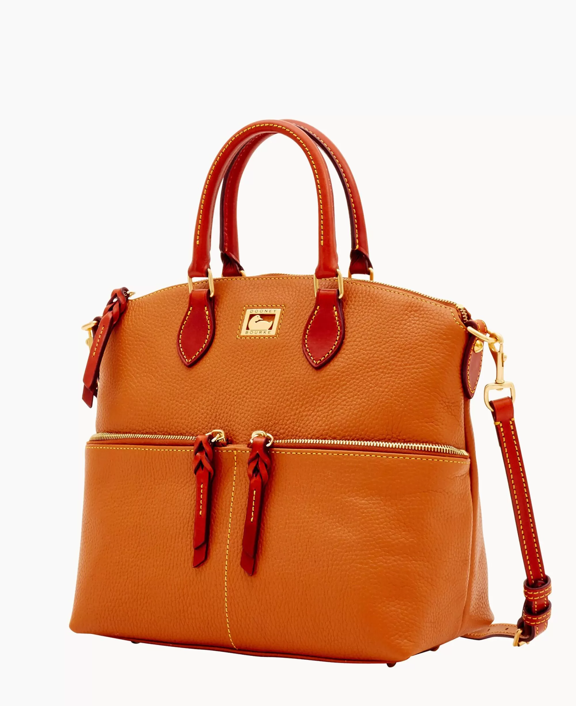 Dooney & Bourke Pebbled Leather | Shoulder Bags^Dillen Double Pocket Satchel