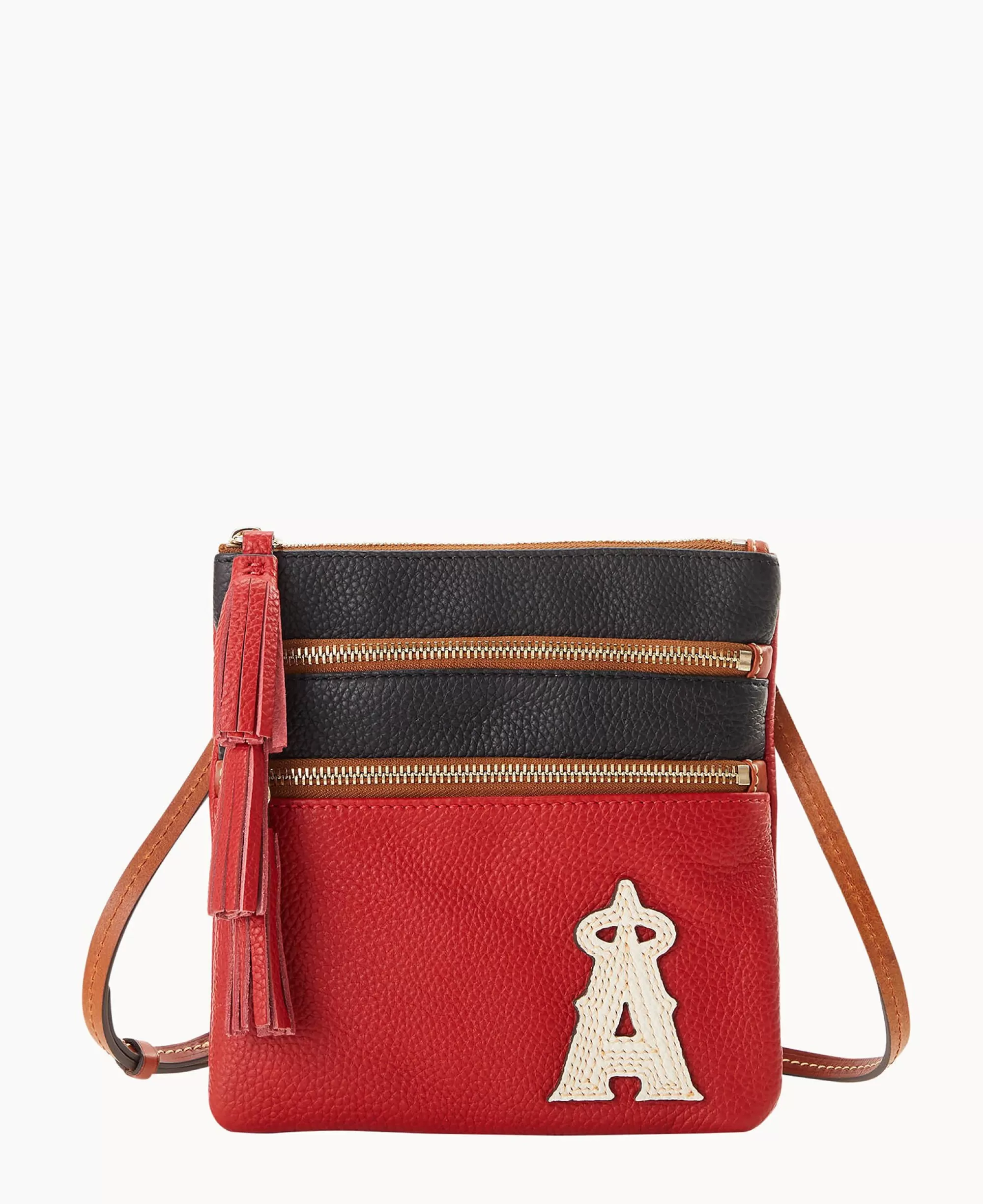 Dooney & Bourke Game Day Ready | Printed Fabric^MLB Triple Zip Crossbody