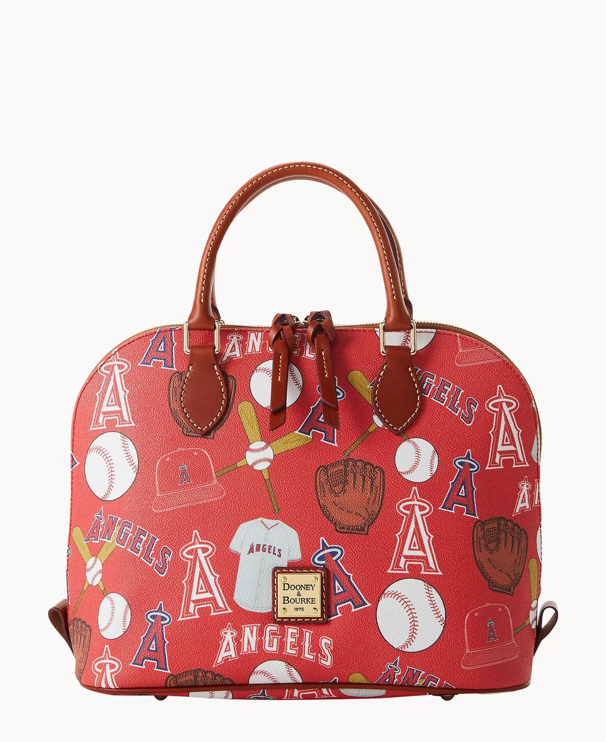 Dooney & Bourke Game Day Ready | Printed Fabric^MLB Zip Zip Satchel