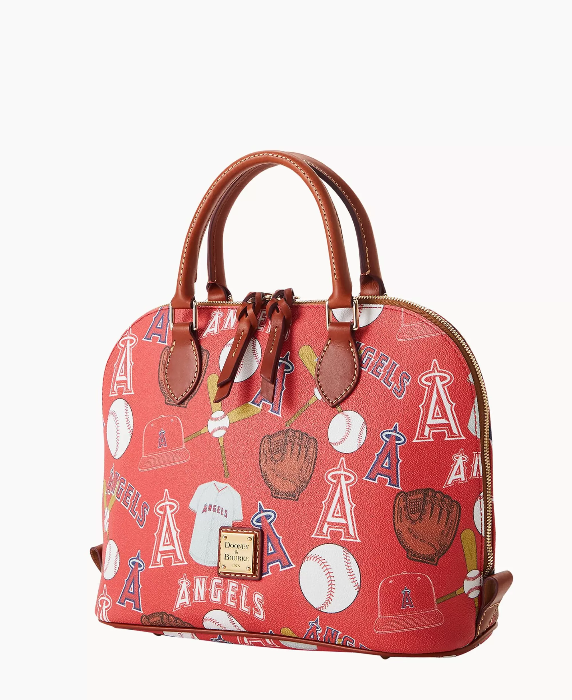 Dooney & Bourke Game Day Ready | Printed Fabric^MLB Zip Zip Satchel