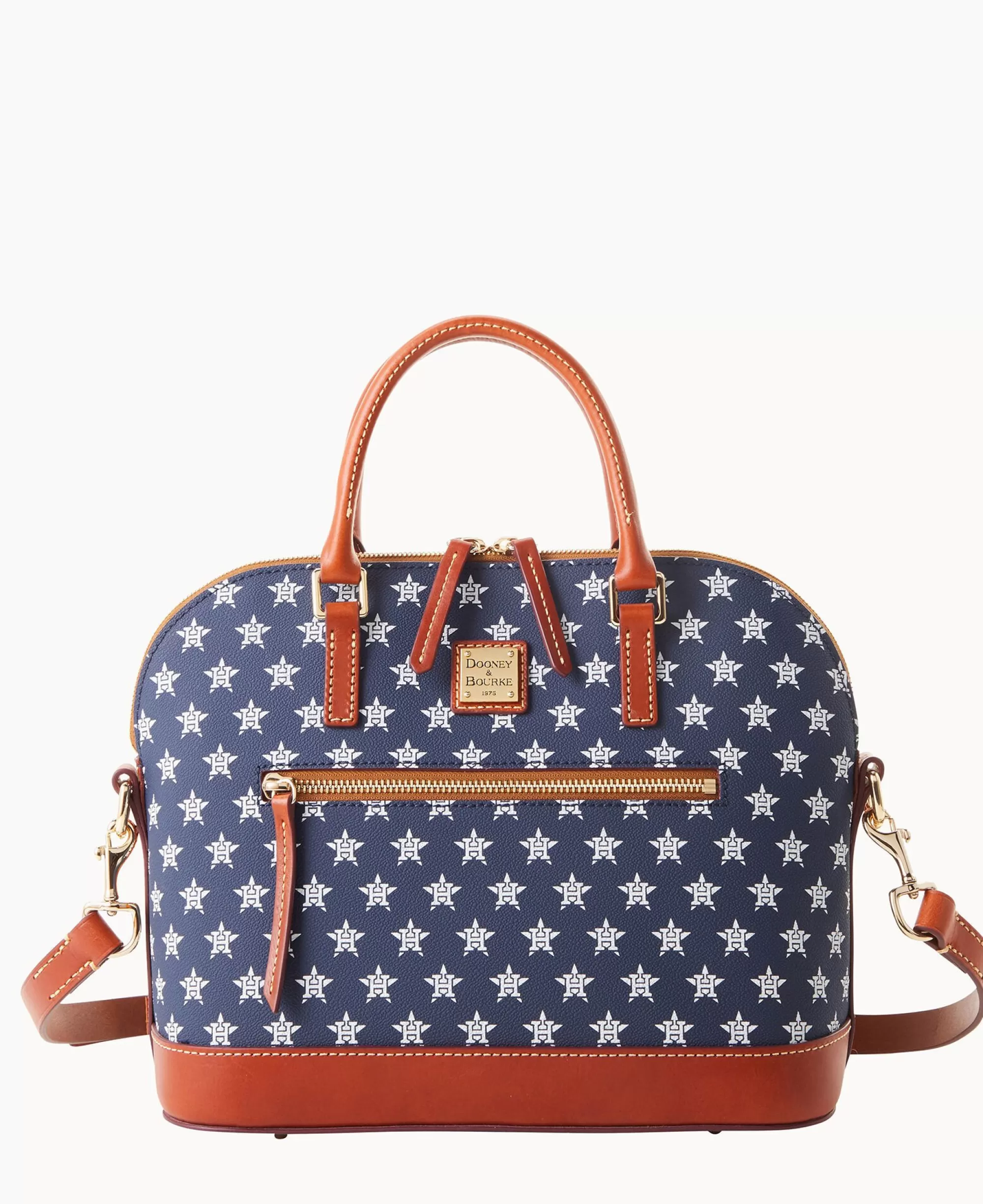 Dooney & Bourke Game Day Ready | Printed Fabric^MLB Domed Zip Satchel