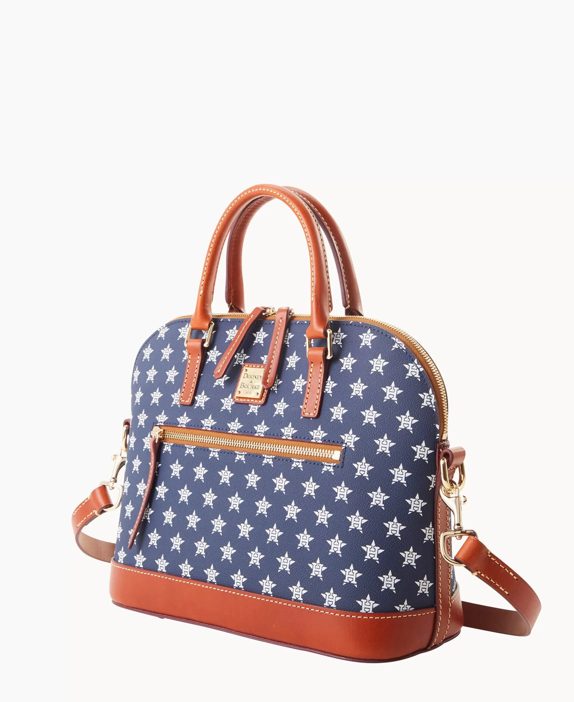 Dooney & Bourke Game Day Ready | Printed Fabric^MLB Domed Zip Satchel