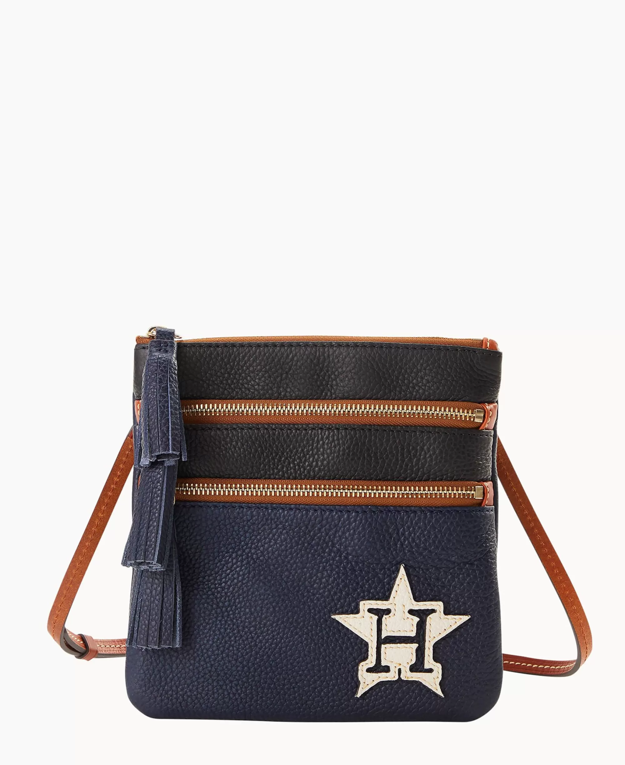 Dooney & Bourke Game Day Ready | Printed Fabric^MLB Triple Zip Crossbody