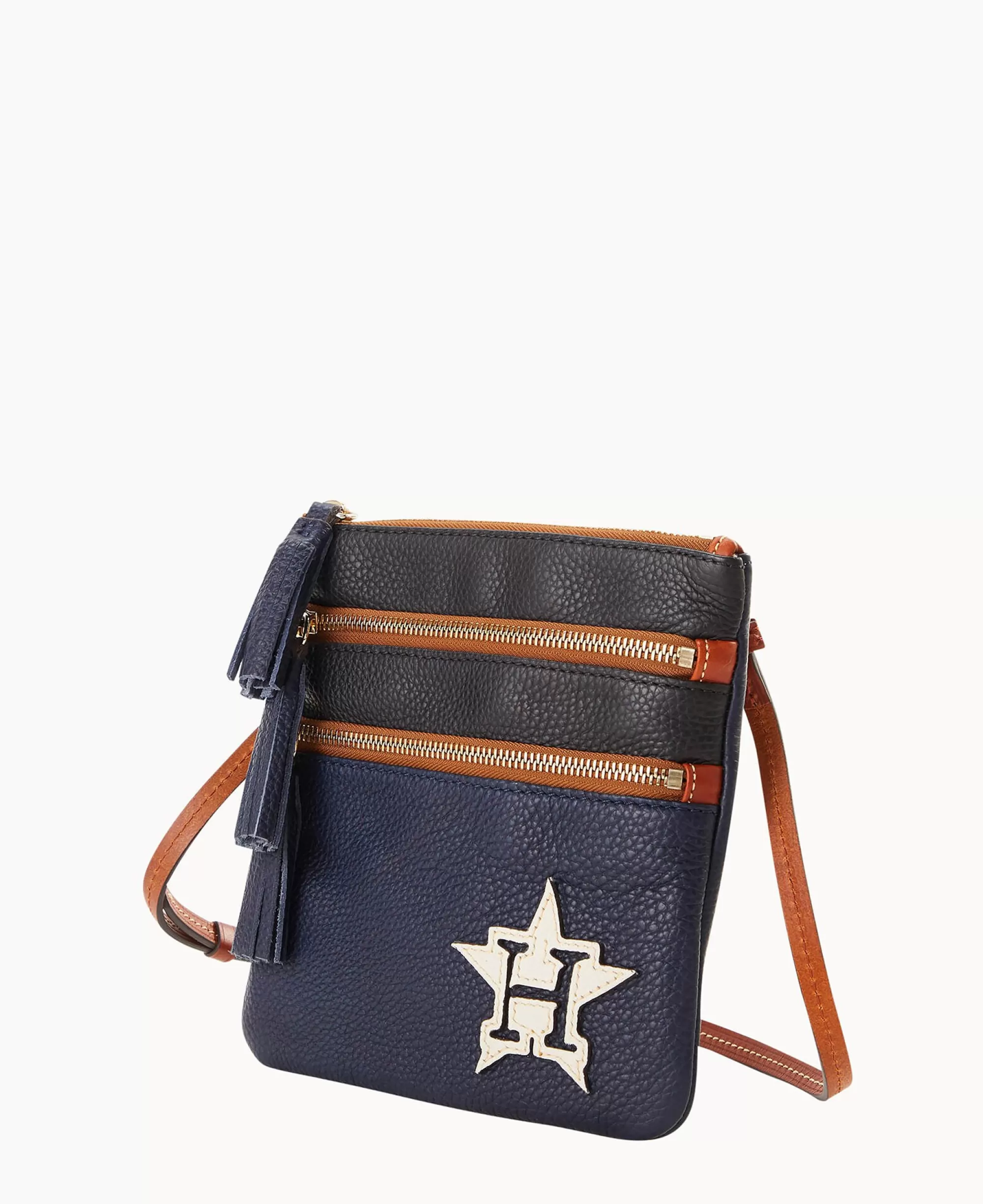 Dooney & Bourke Game Day Ready | Printed Fabric^MLB Triple Zip Crossbody