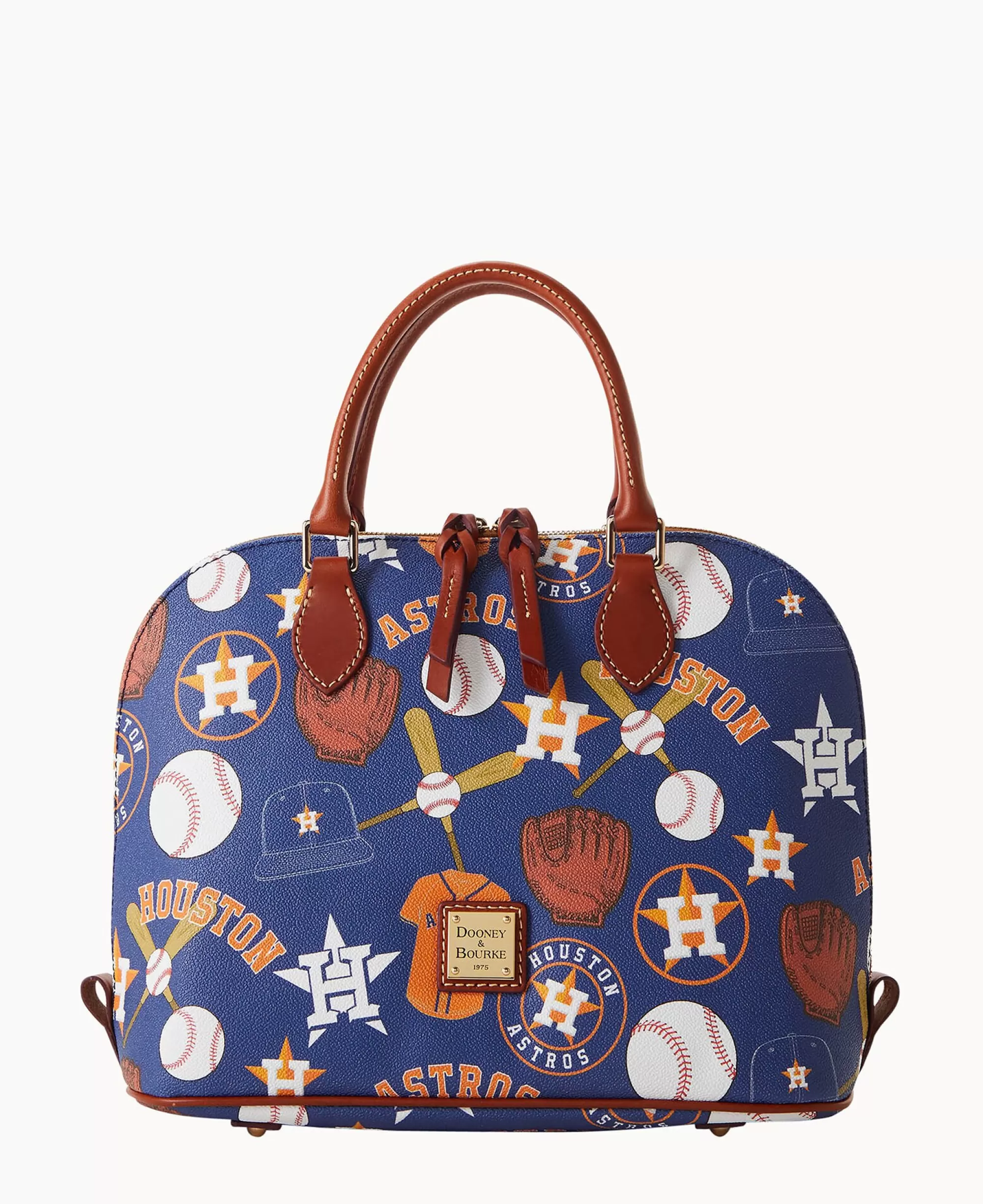 Dooney & Bourke Game Day Ready | Printed Fabric^MLB Zip Zip Satchel