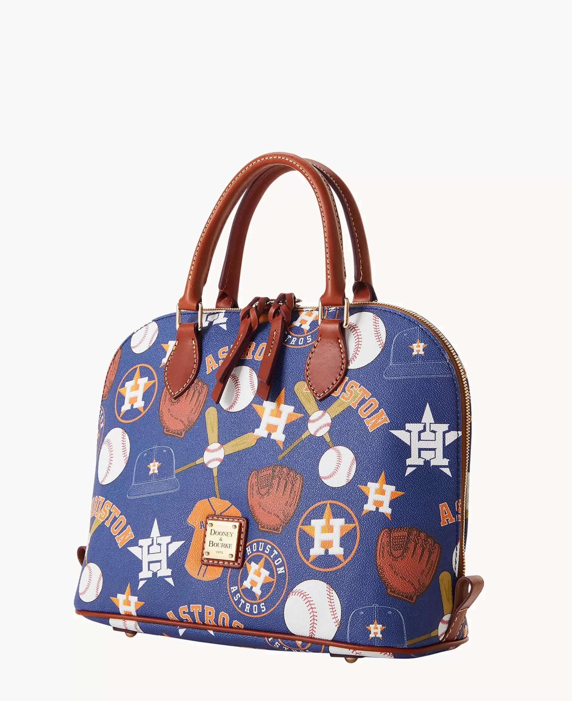 Dooney & Bourke Game Day Ready | Printed Fabric^MLB Zip Zip Satchel