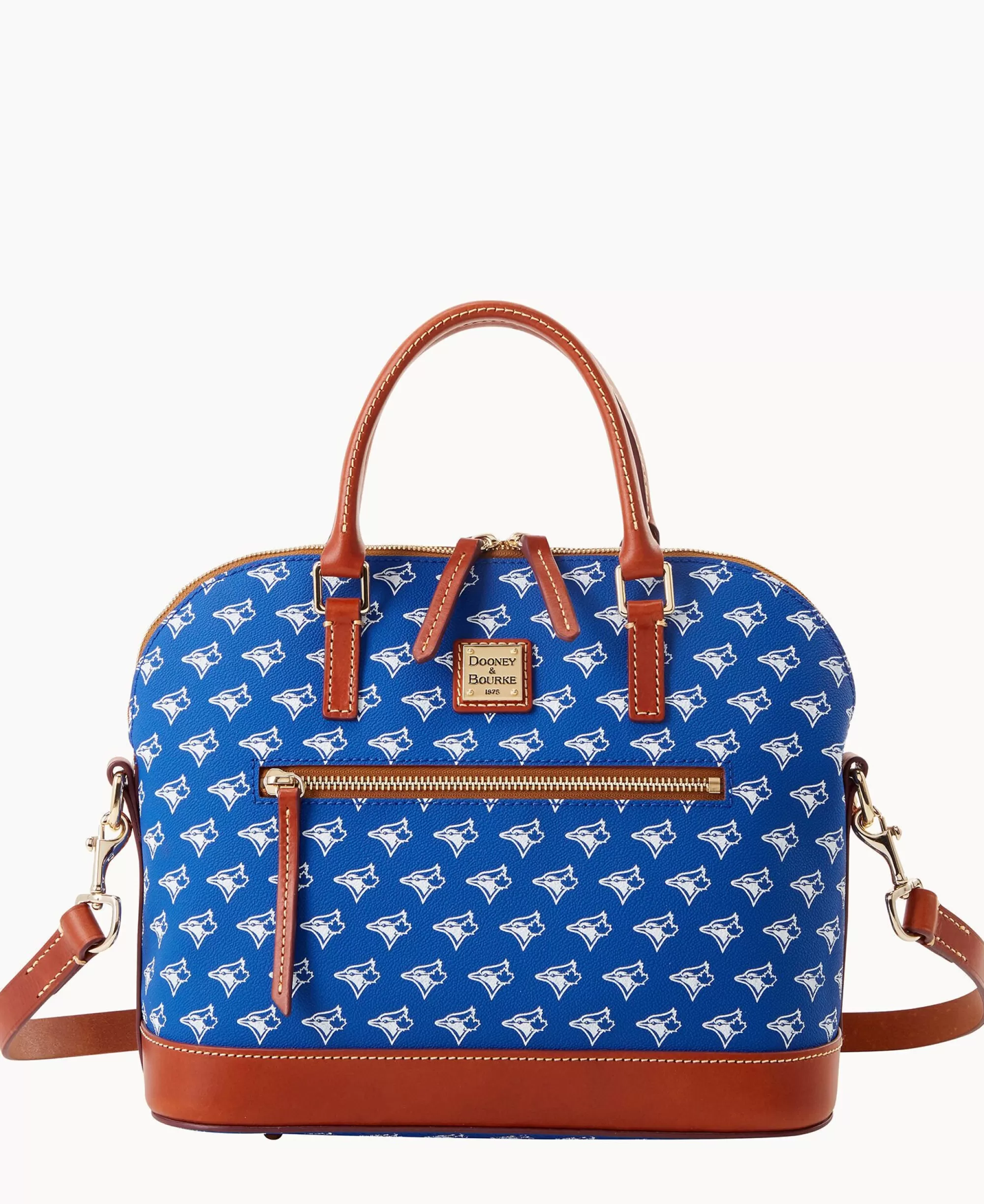 Dooney & Bourke Game Day Ready | Printed Fabric^MLB Domed Zip Satchel