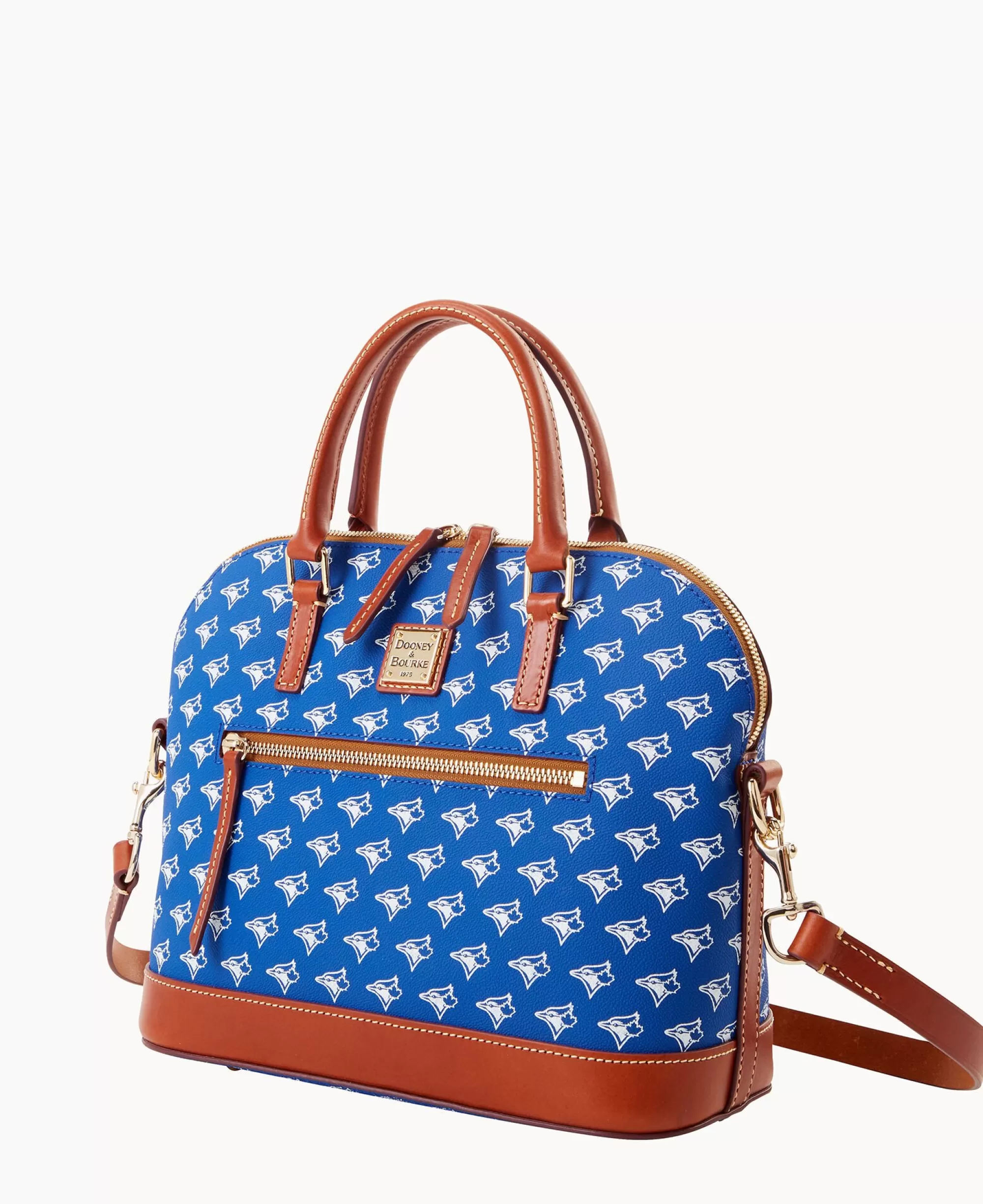 Dooney & Bourke Game Day Ready | Printed Fabric^MLB Domed Zip Satchel