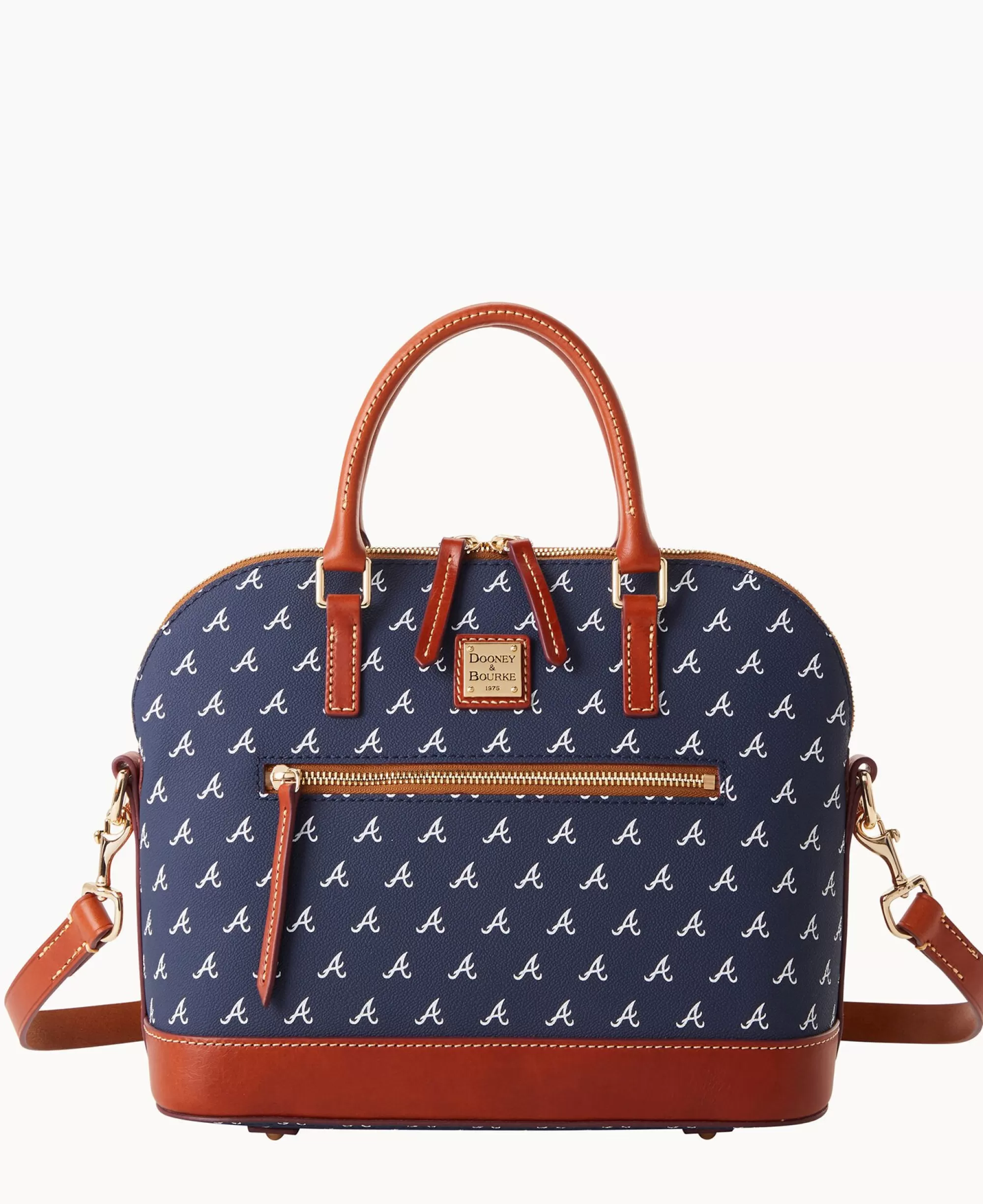 Dooney & Bourke Game Day Ready | Printed Fabric^MLB Domed Zip Satchel