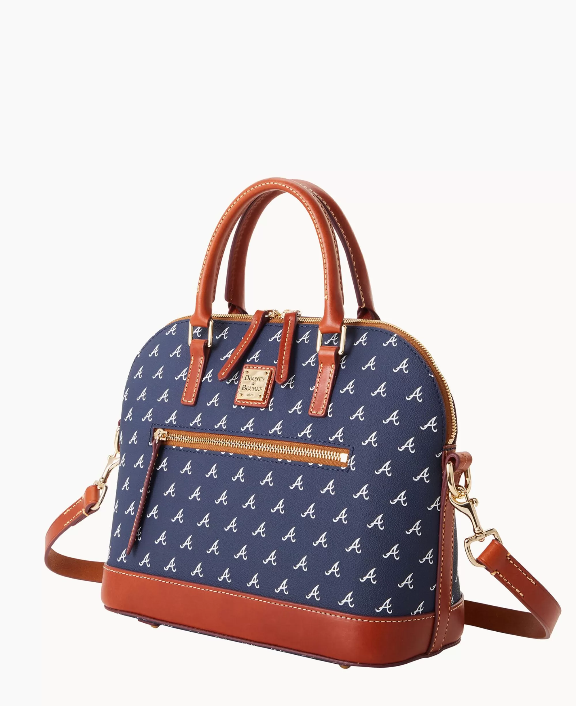 Dooney & Bourke Game Day Ready | Printed Fabric^MLB Domed Zip Satchel