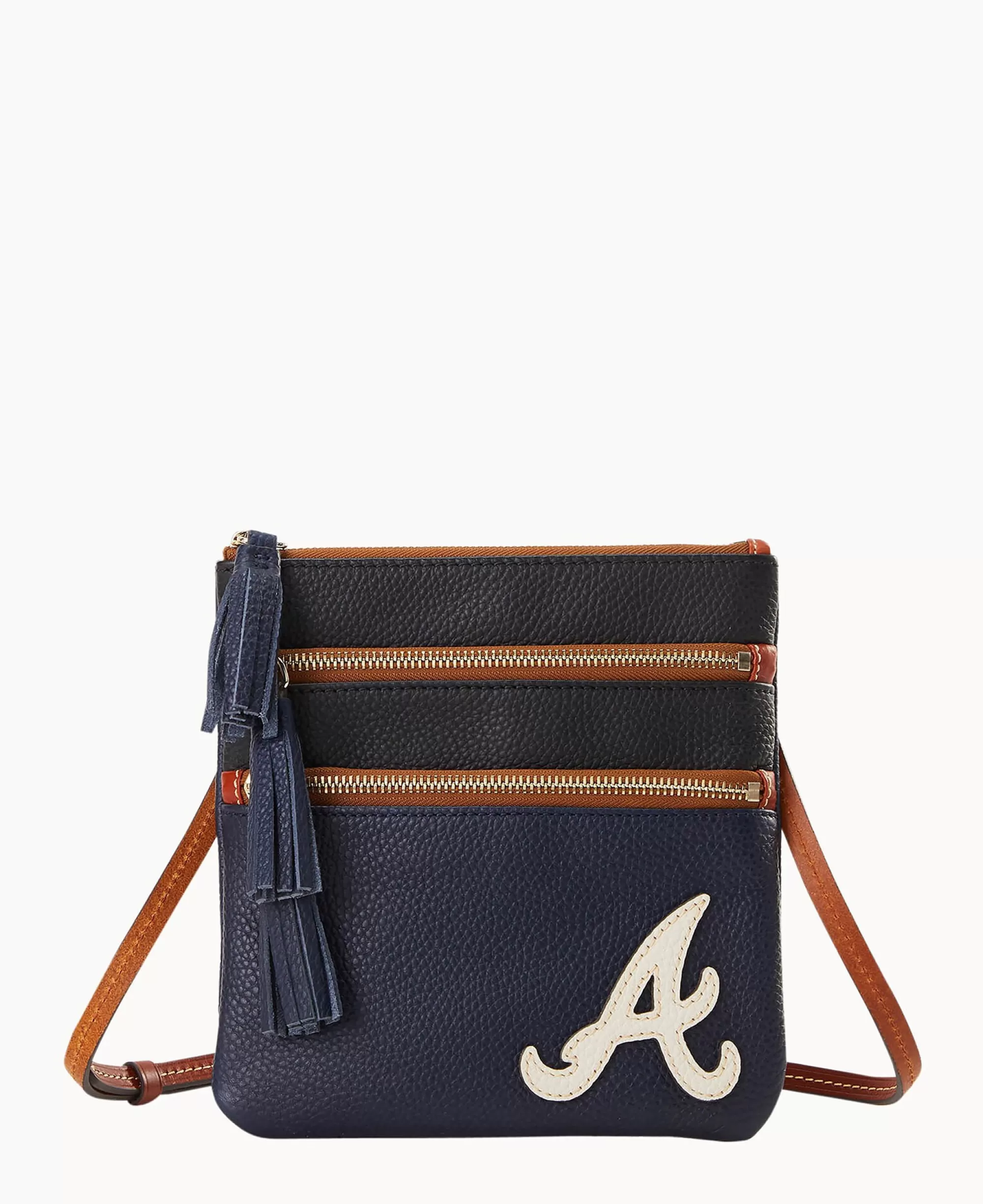 Dooney & Bourke Game Day Ready | Printed Fabric^MLB Triple Zip Crossbody