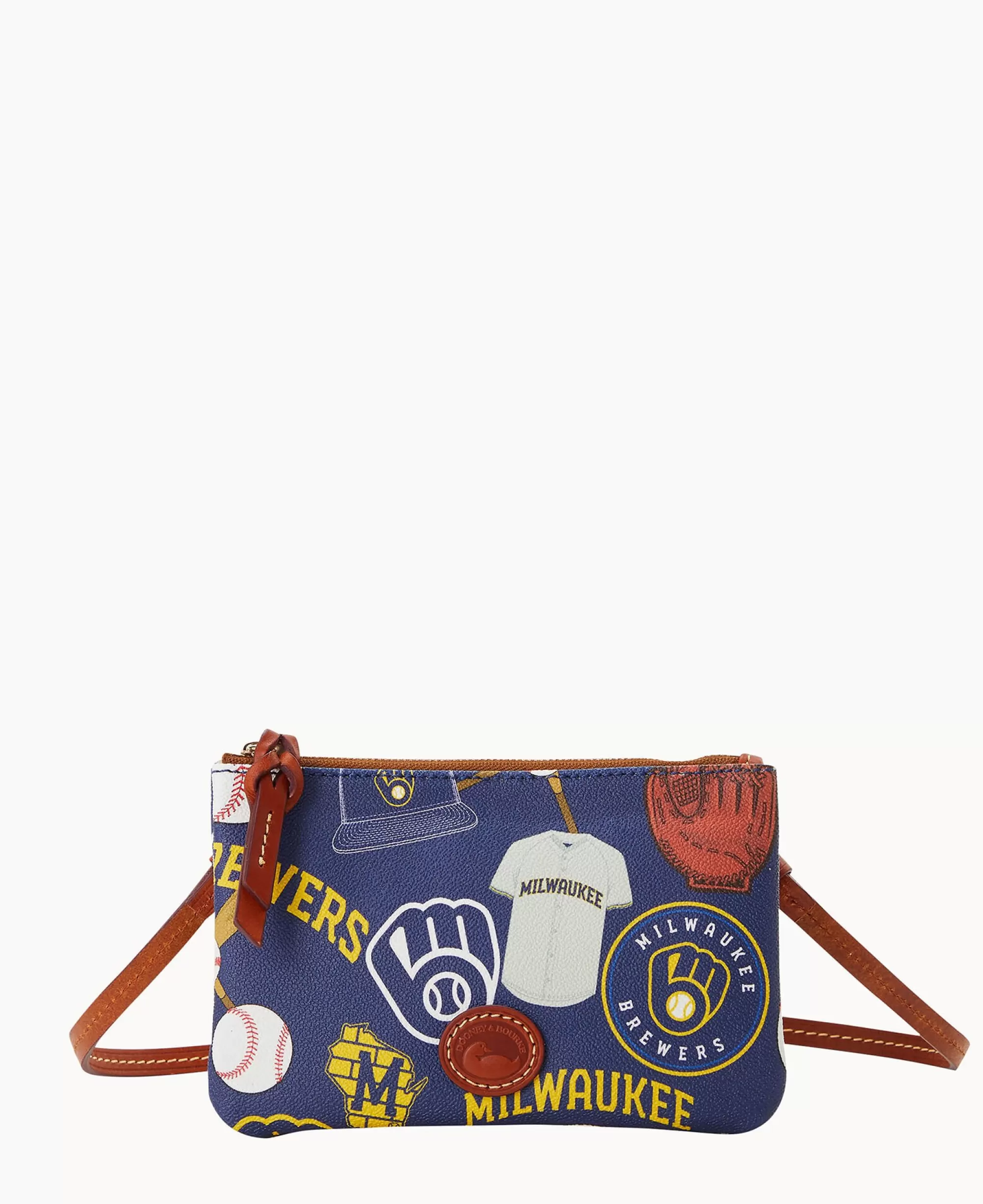 Dooney & Bourke Game Day Ready | Printed Fabric^MLB Top Zip Crossbody