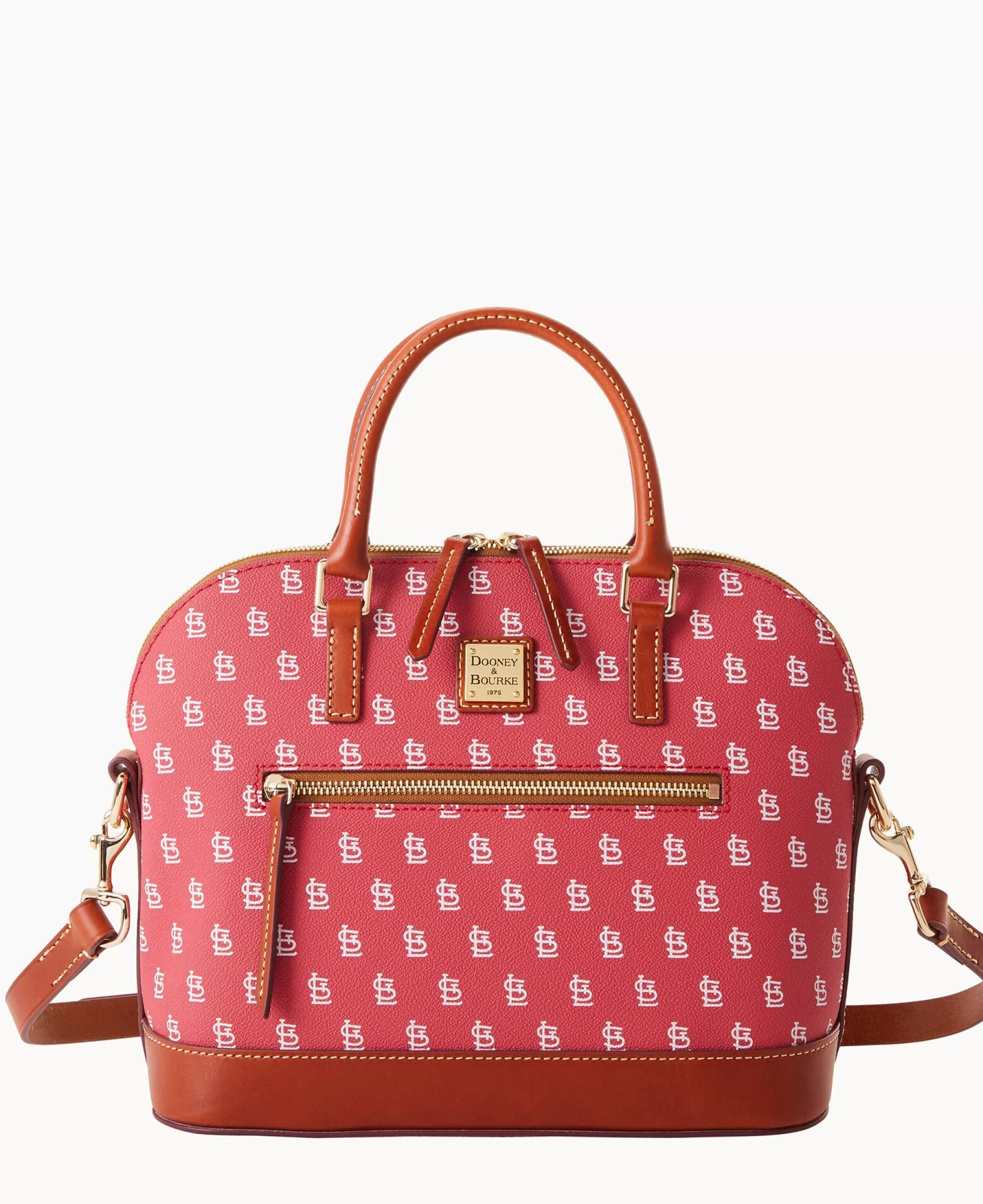 Dooney & Bourke Game Day Ready | Printed Fabric^MLB Domed Zip Satchel