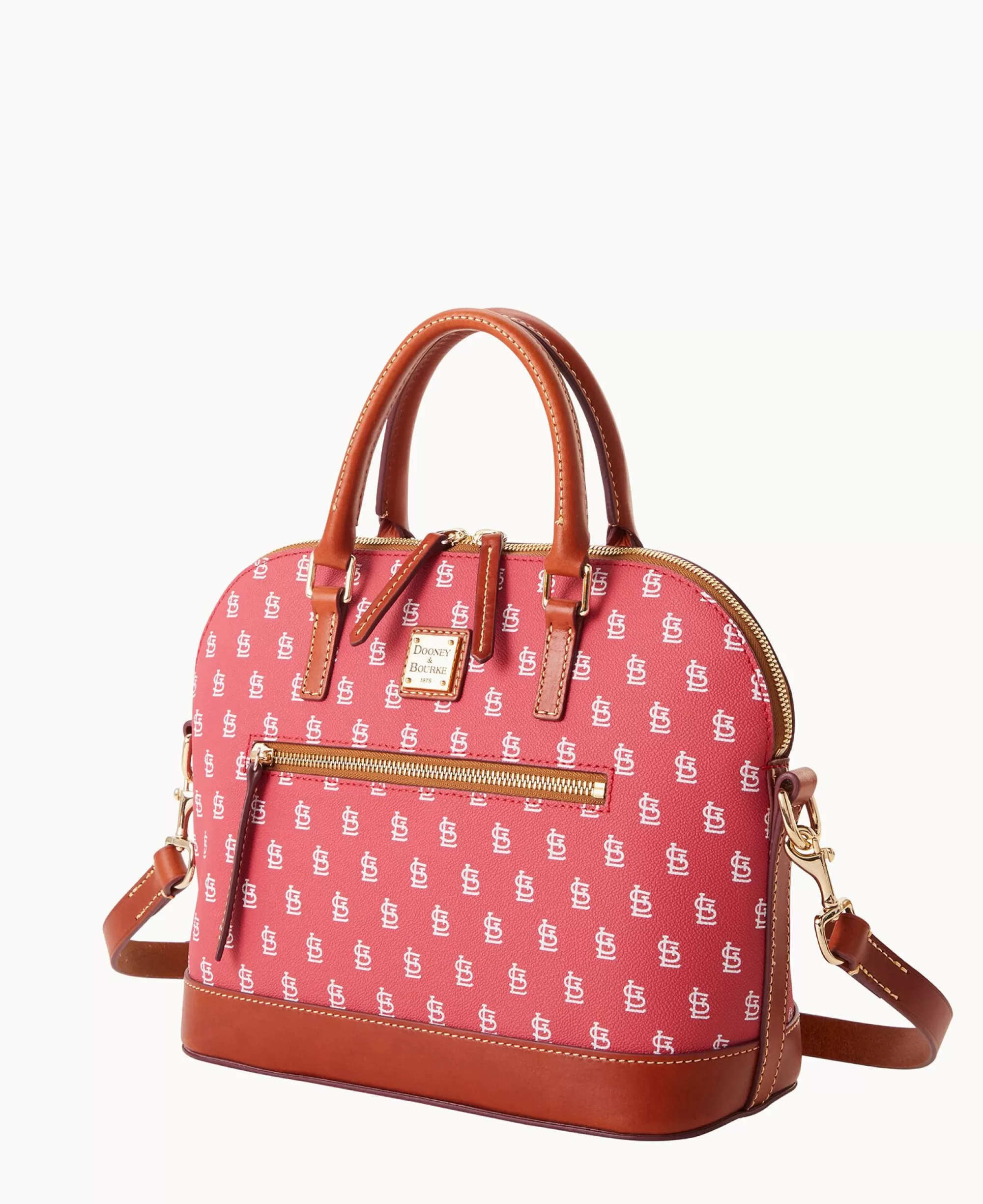 Dooney & Bourke Game Day Ready | Printed Fabric^MLB Domed Zip Satchel