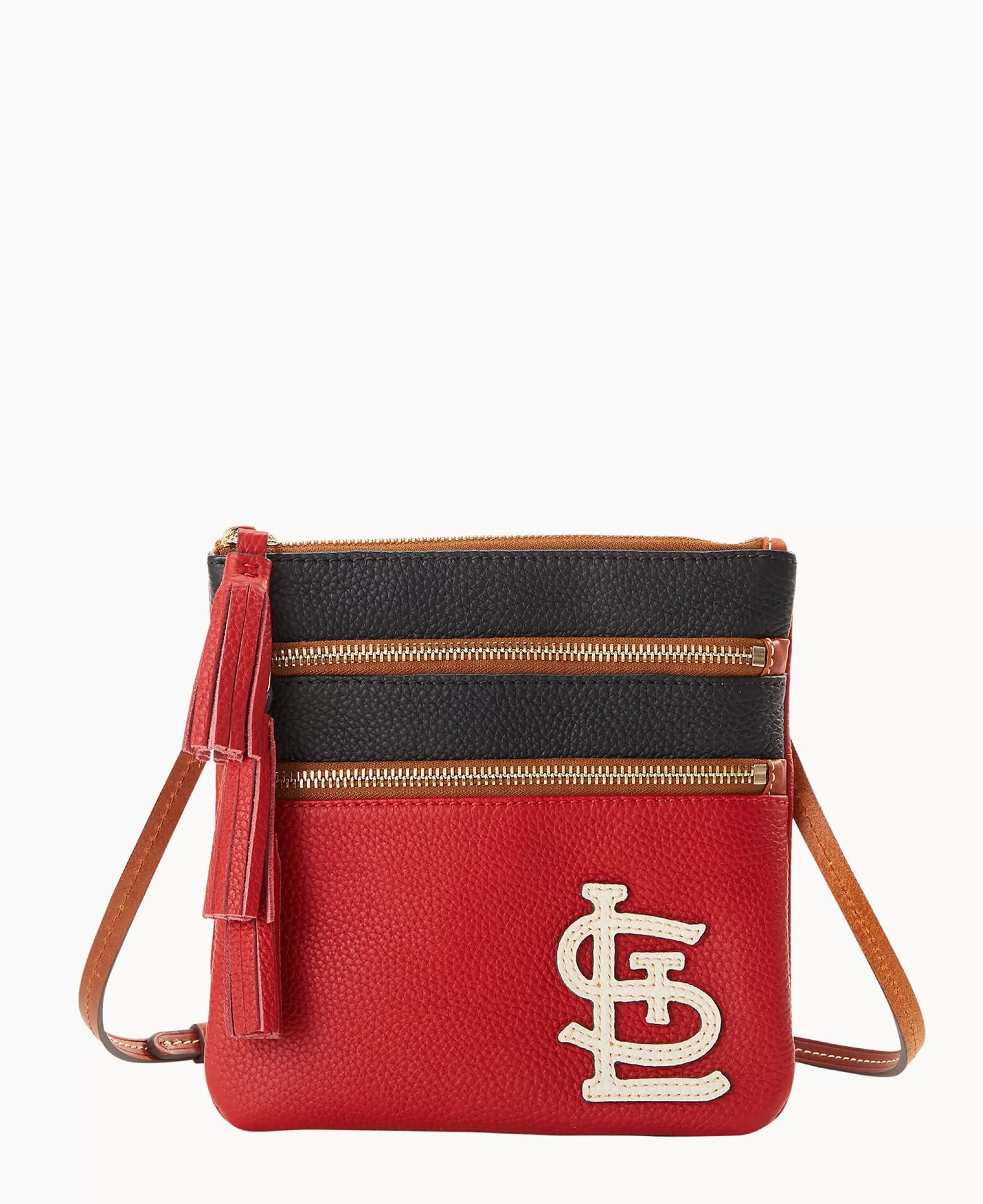 Dooney & Bourke Game Day Ready | Printed Fabric^MLB Triple Zip Crossbody