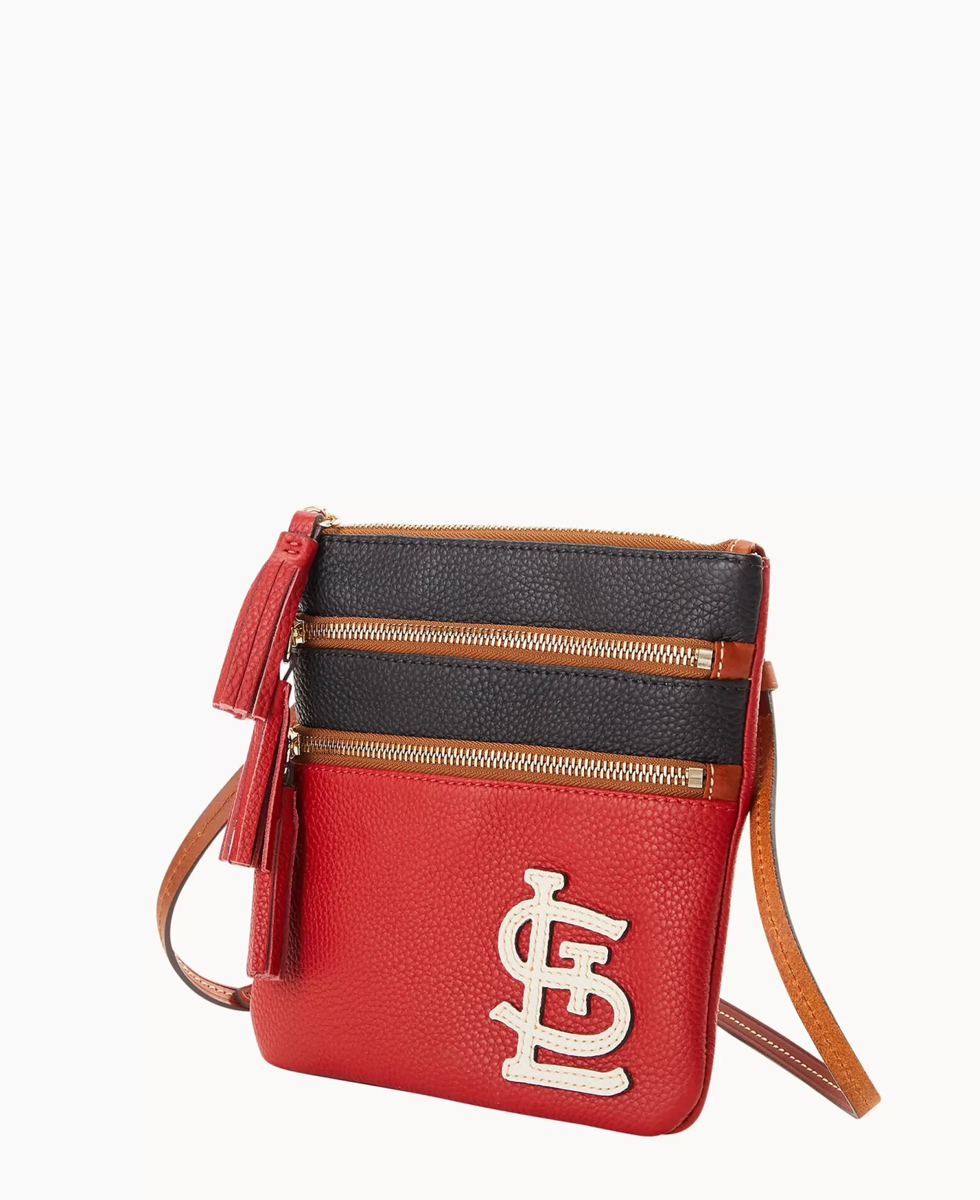 Dooney & Bourke Game Day Ready | Printed Fabric^MLB Triple Zip Crossbody