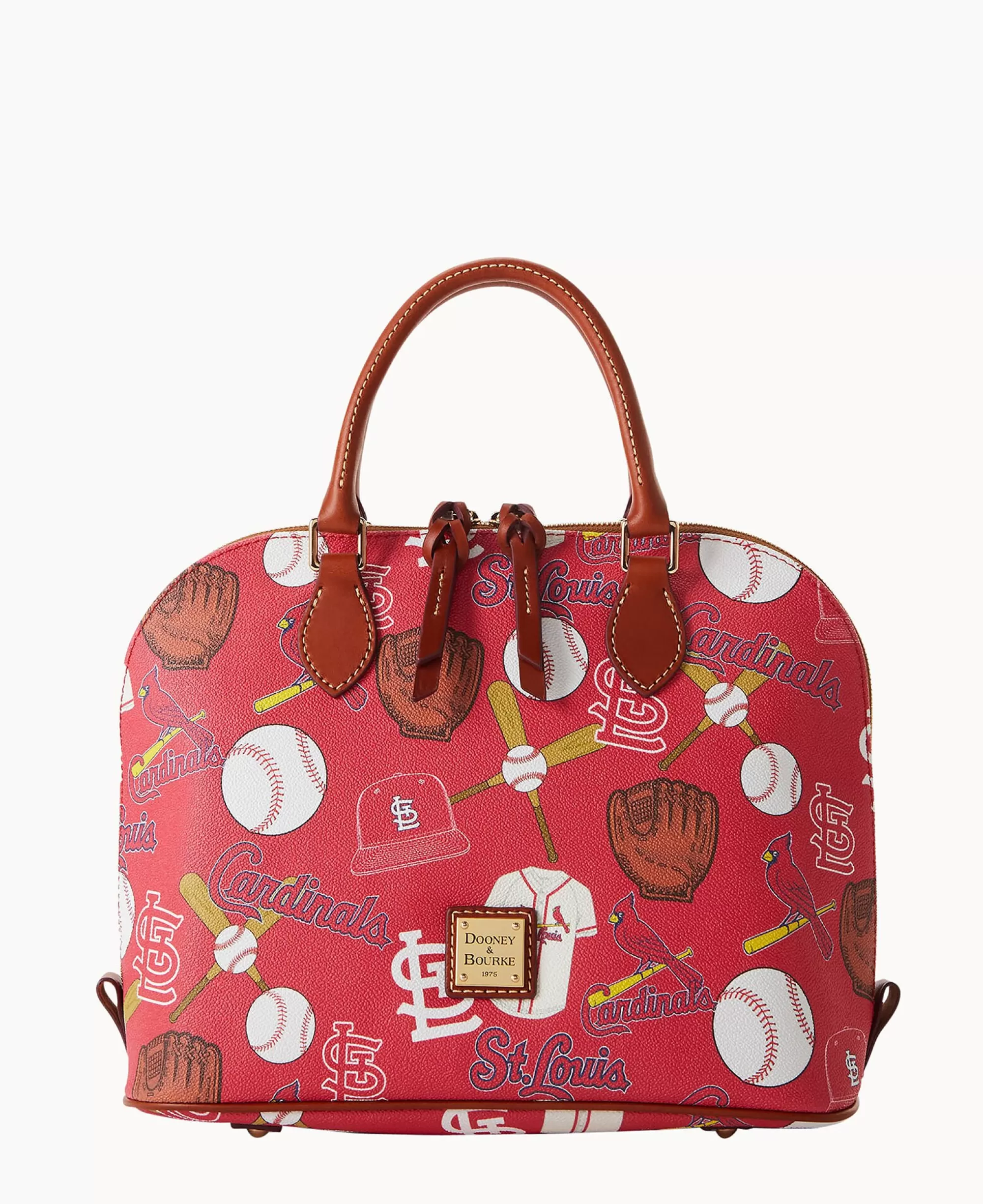 Dooney & Bourke Game Day Ready | Printed Fabric^MLB Zip Zip Satchel