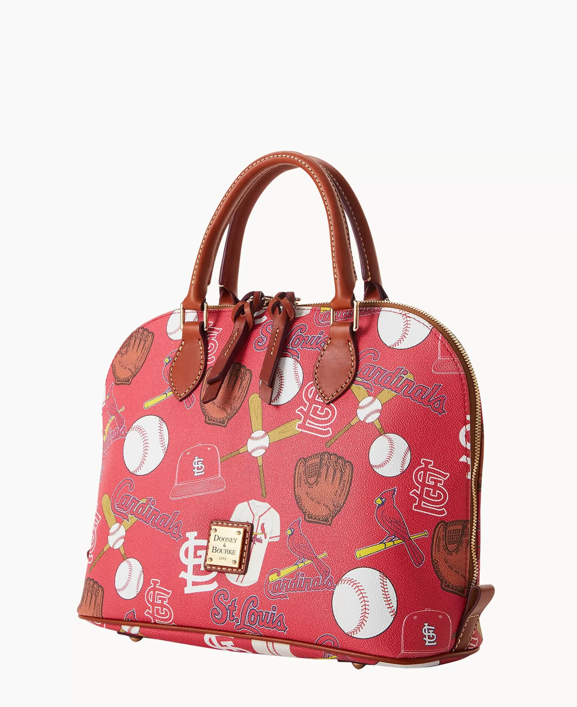 Dooney & Bourke Game Day Ready | Printed Fabric^MLB Zip Zip Satchel