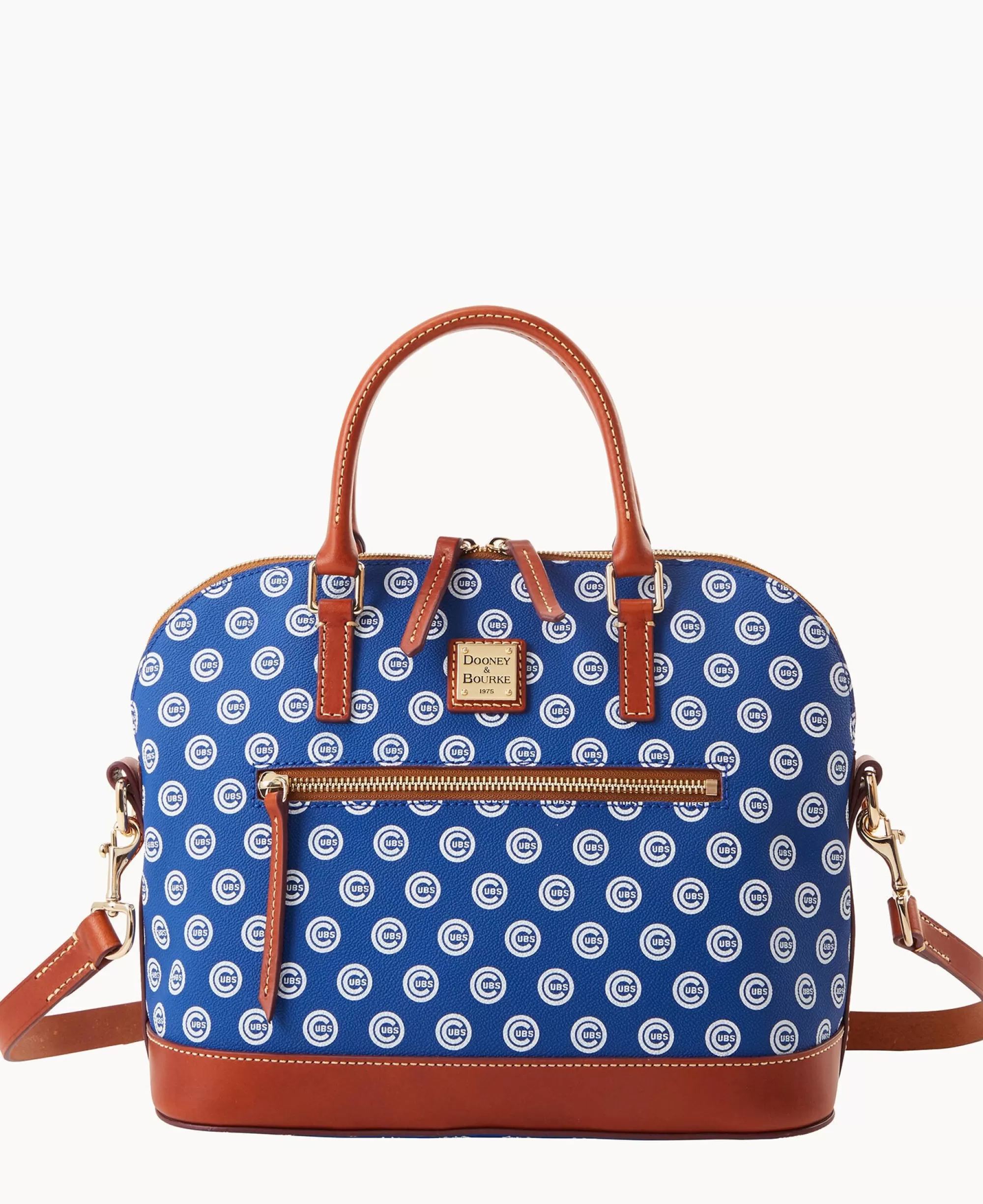 Dooney & Bourke Game Day Ready | Printed Fabric^MLB Domed Zip Satchel