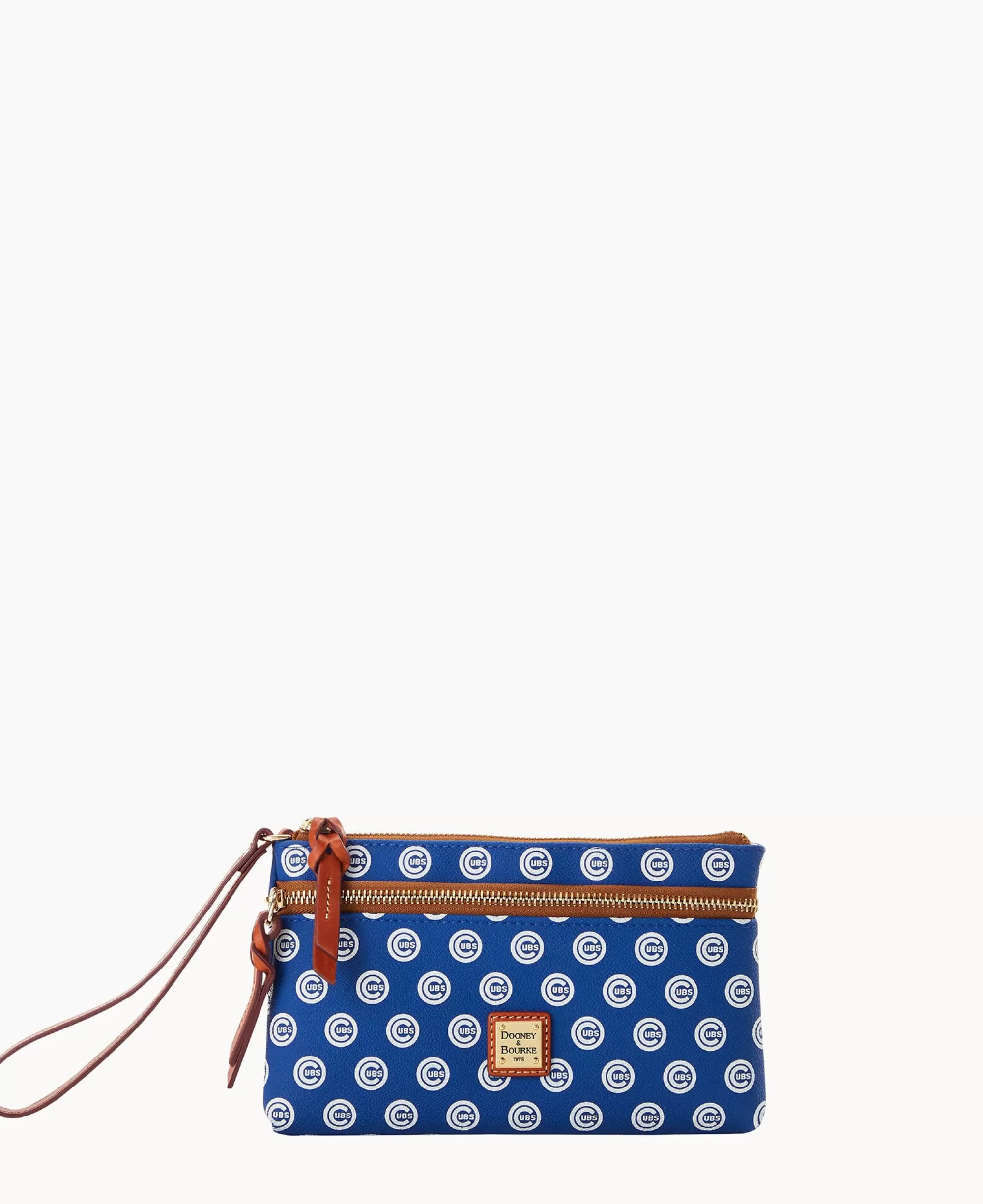 Dooney & Bourke Grab and Go | Wristlets^MLB Cubs Double Zip Wristlet