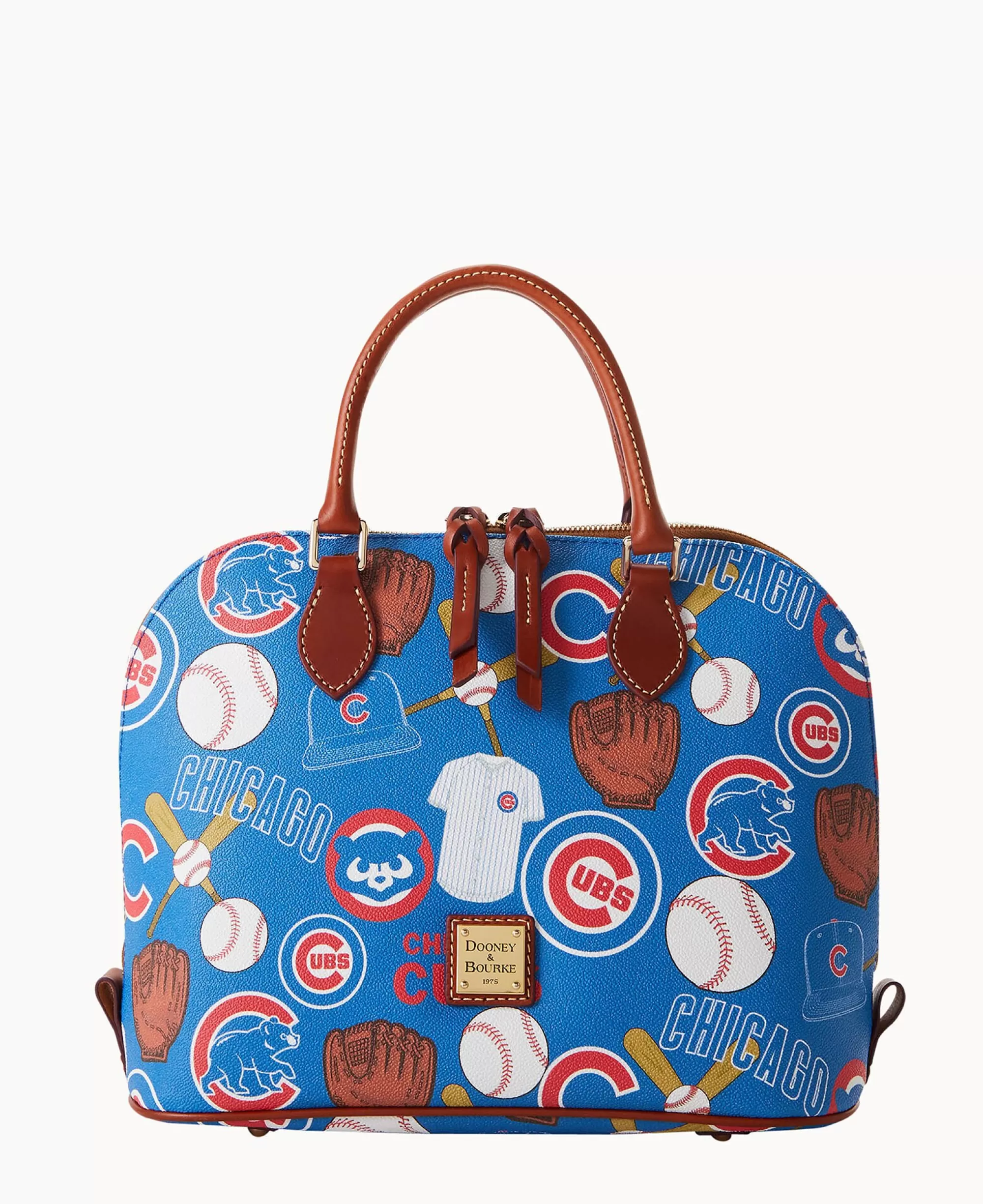 Dooney & Bourke Game Day Ready | Printed Fabric^MLB Zip Zip Satchel