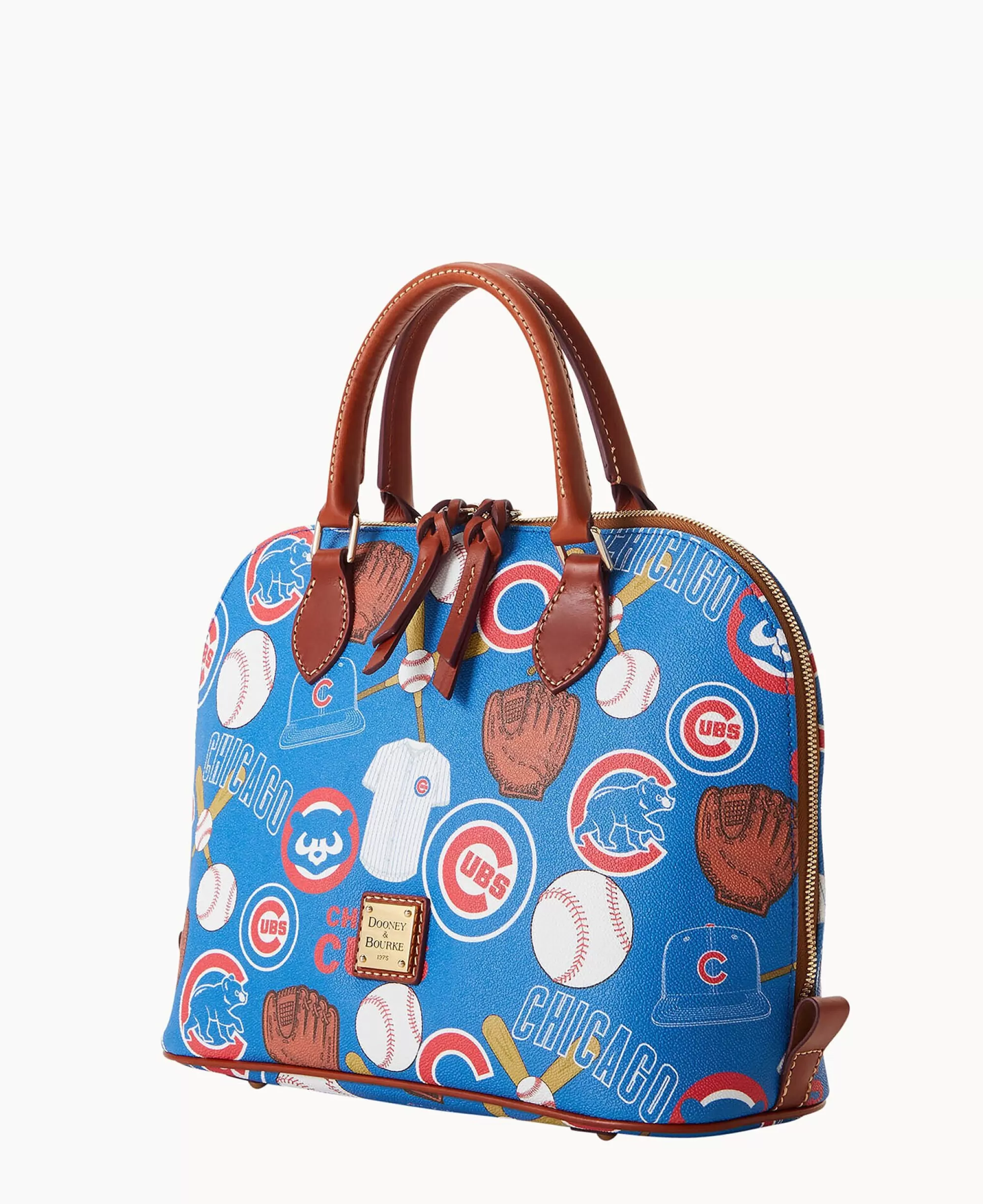 Dooney & Bourke Game Day Ready | Printed Fabric^MLB Zip Zip Satchel