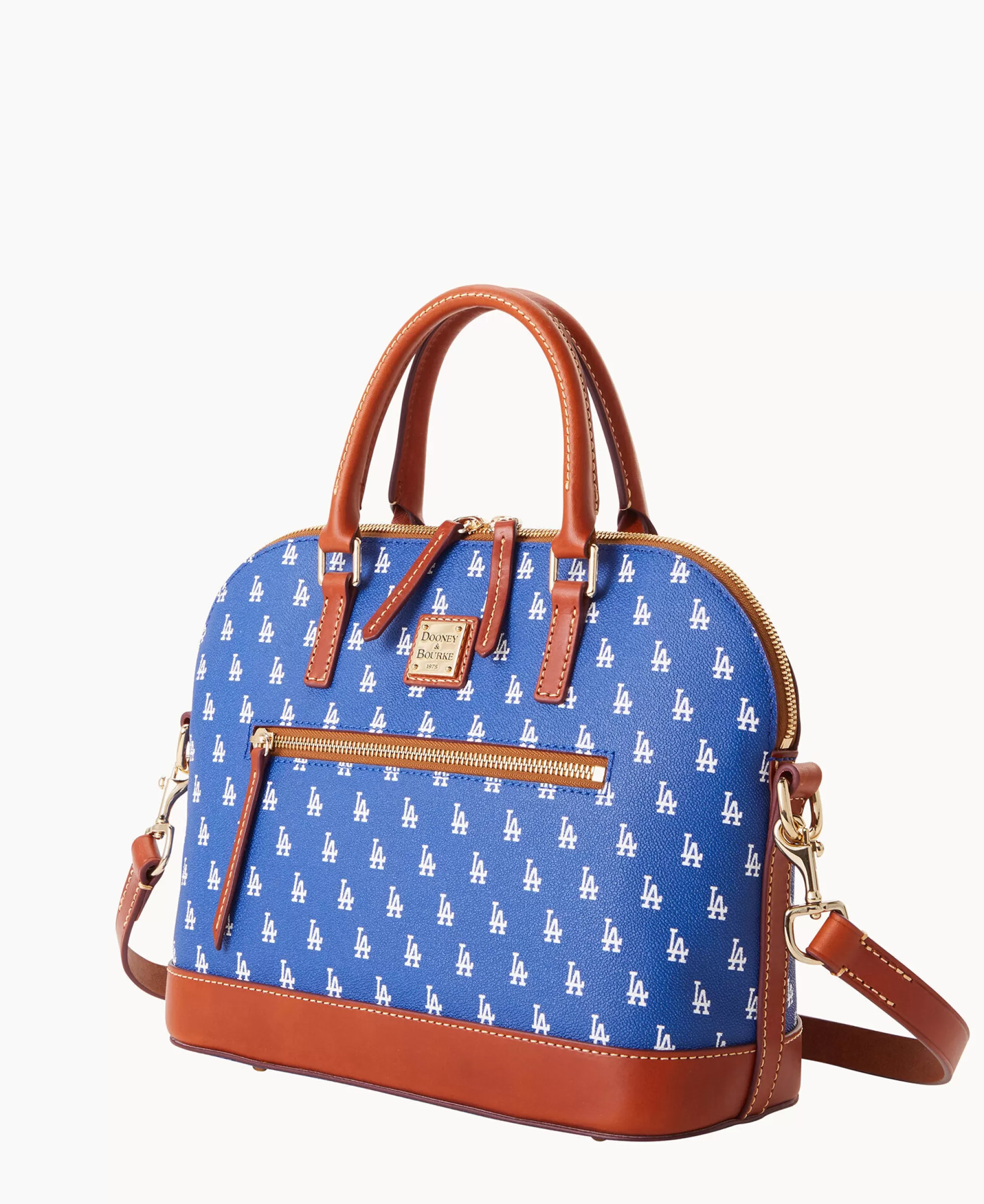 Dooney & Bourke Game Day Ready | Printed Fabric^MLB Domed Zip Satchel